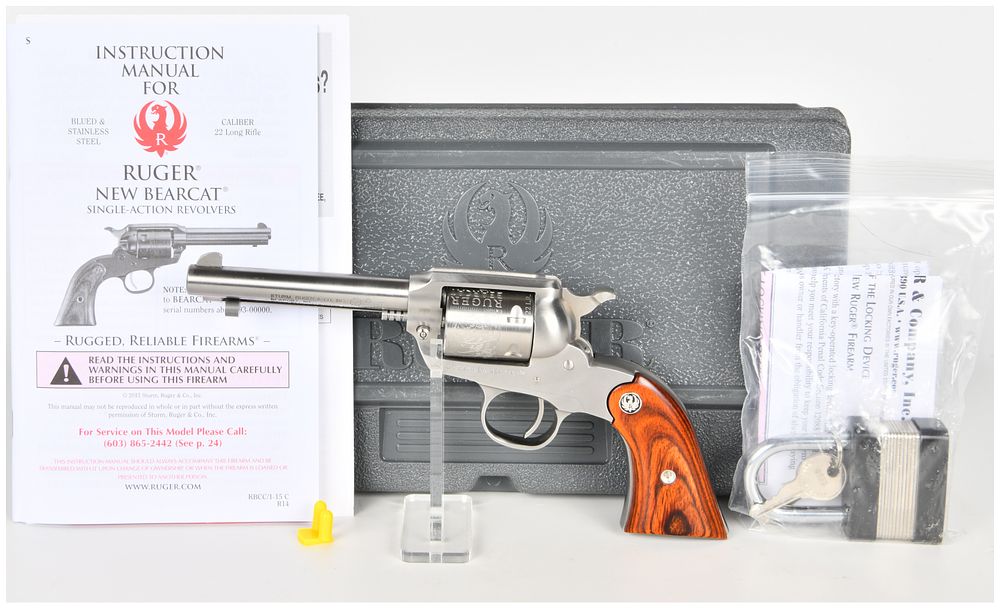 Lot 1203: Ruger New Bearcat Single-Action Revolver .22 Long Rifle with 4.2 Inch Barrel