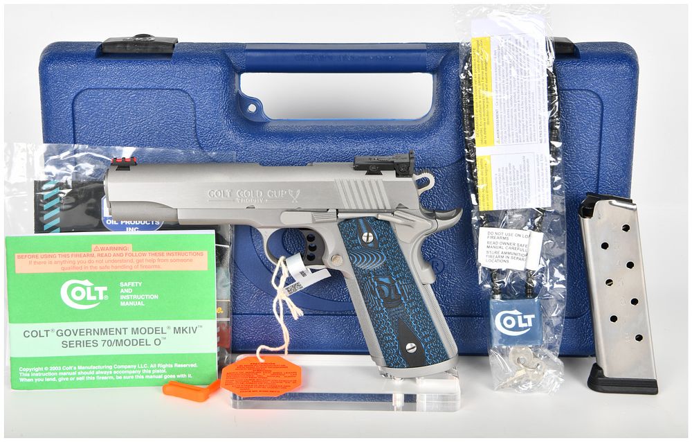 Lot 1323: Colt Gold Cup Trophy Semi-Automatic Pistol .45 ACP with 5 Inch Barrel