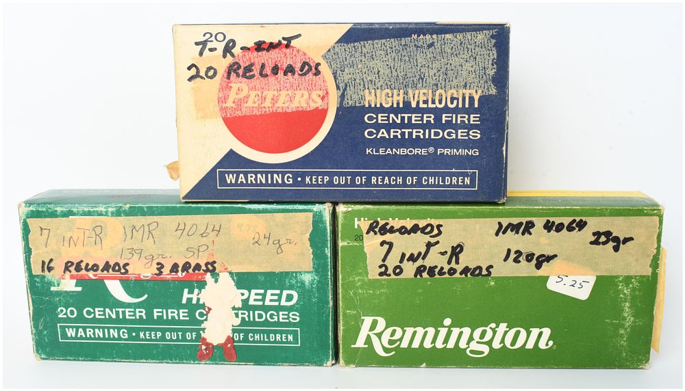 Lot 1448: A Lot of 56 Rounds of 7mm International Rimmed Centerfire Ammunition