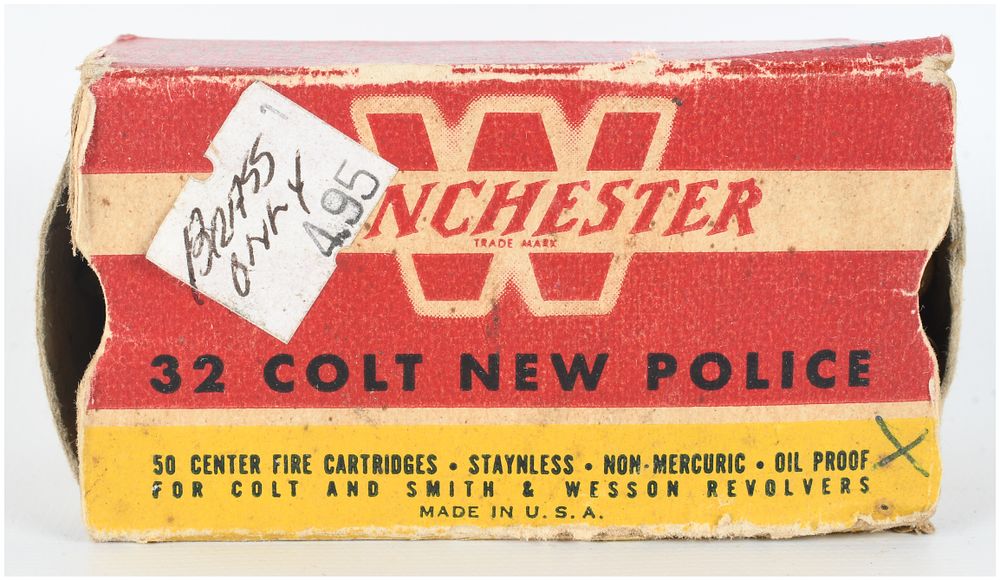 Lot 1478: A Lot of 50 Winchester 32 Colt New Police Empty Brass Casings