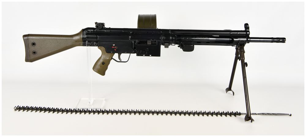 Lot 102: Heckler & Koch HK21 Semi-Automatic Rifle 7.62 NATO with 17.7 Inch Barrel 1968