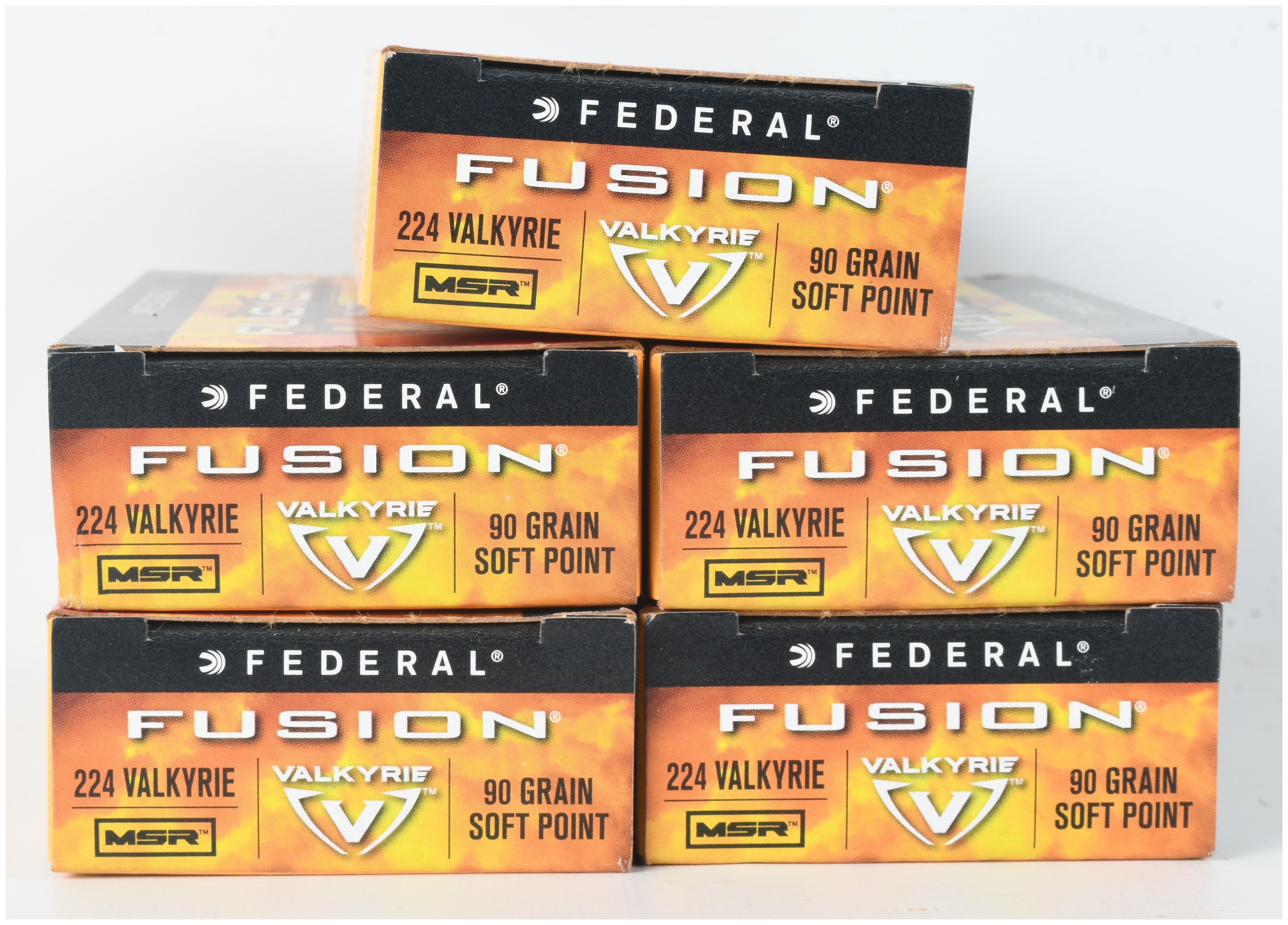 A Lot of 100 Rounds of Federal Fusion .224 Valkyrie Ammunition
