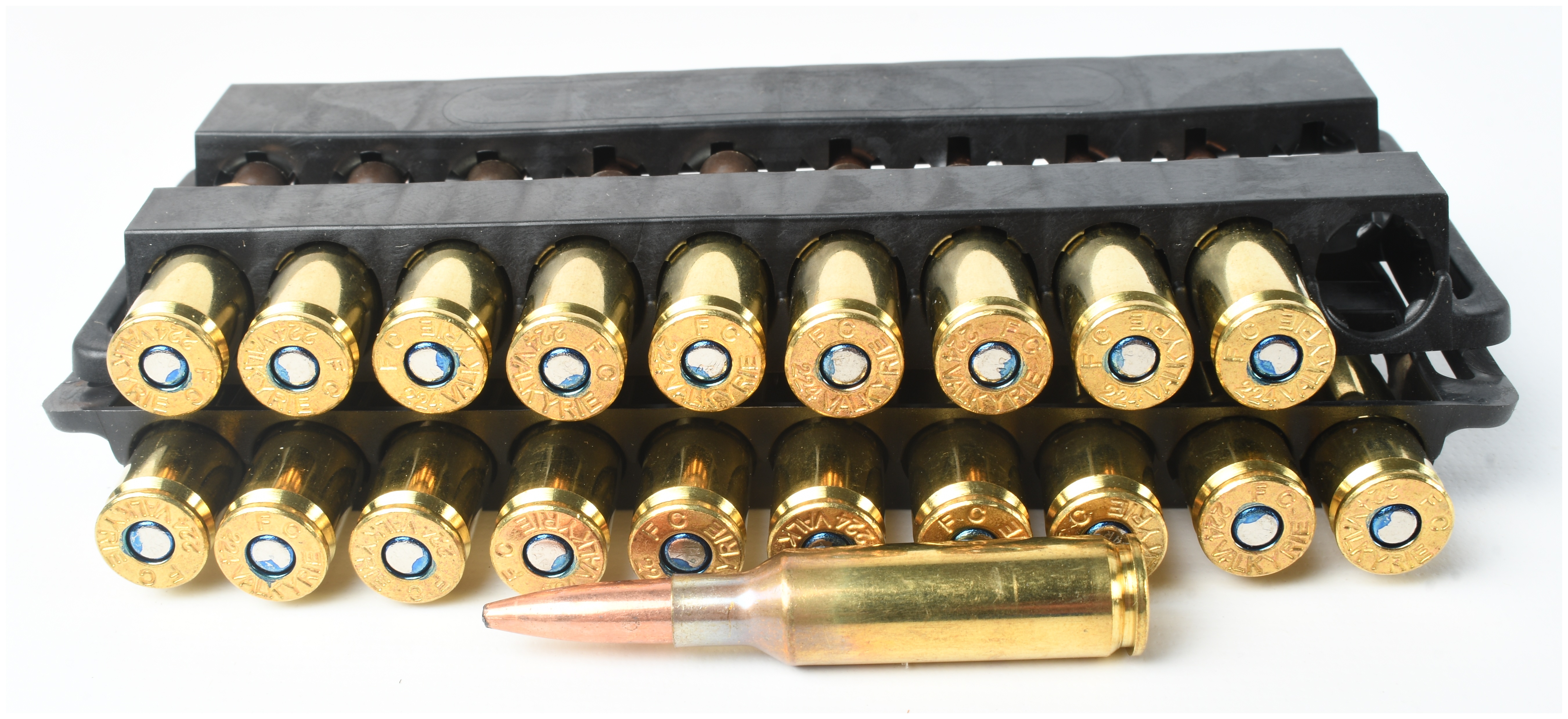 A Lot of 100 Rounds of Federal Fusion .224 Valkyrie Ammunition