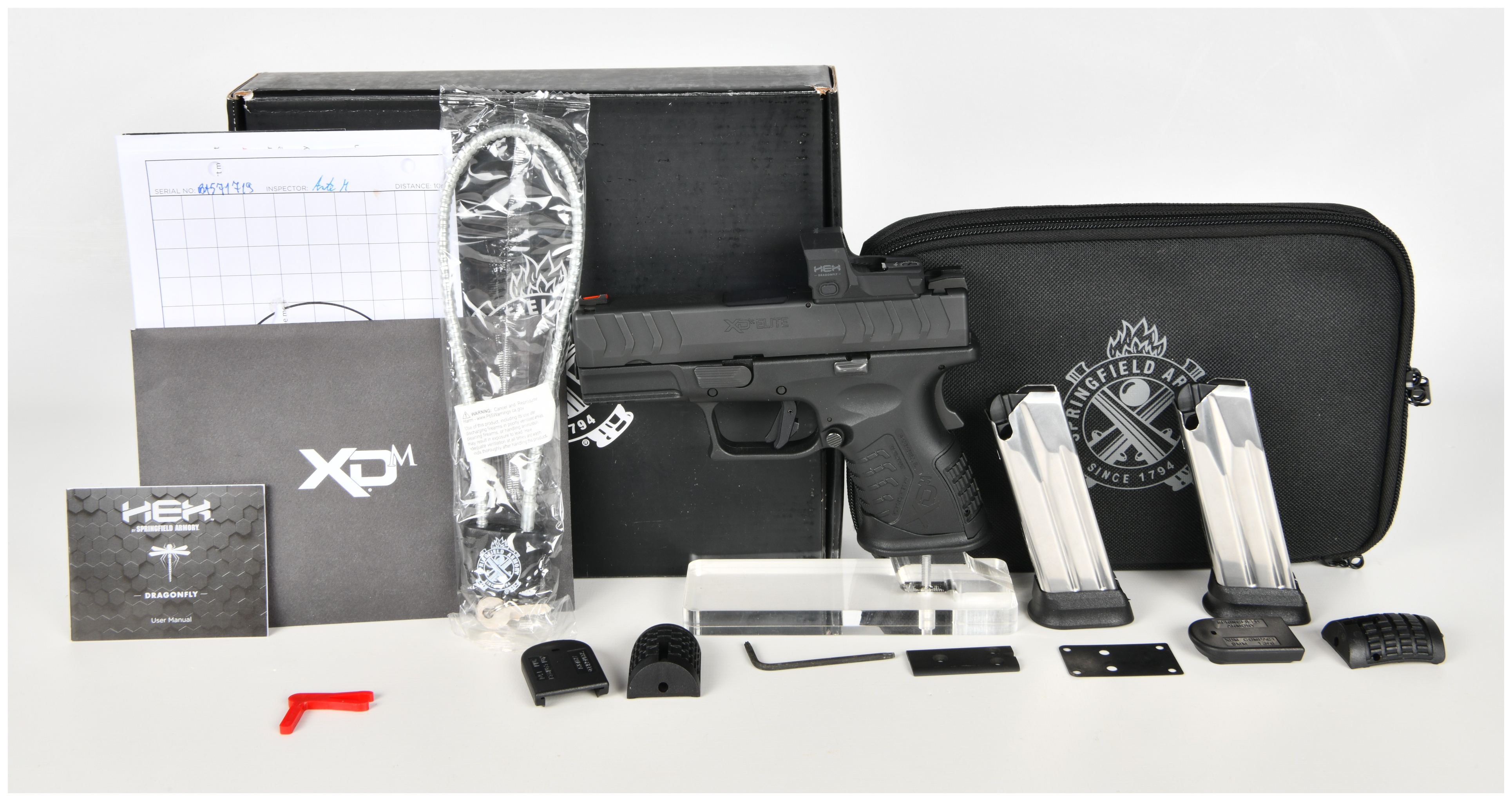 Springfield Armory XD-M Elite Striker-Fired Semi-Automatic Pistol 9mm with 3.8 Inch Barrel