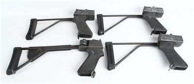 A Collection of 4 Smith & Wesson Model 3000 Pump Action Shotgun 12 Gauge Folding Stocks. This 