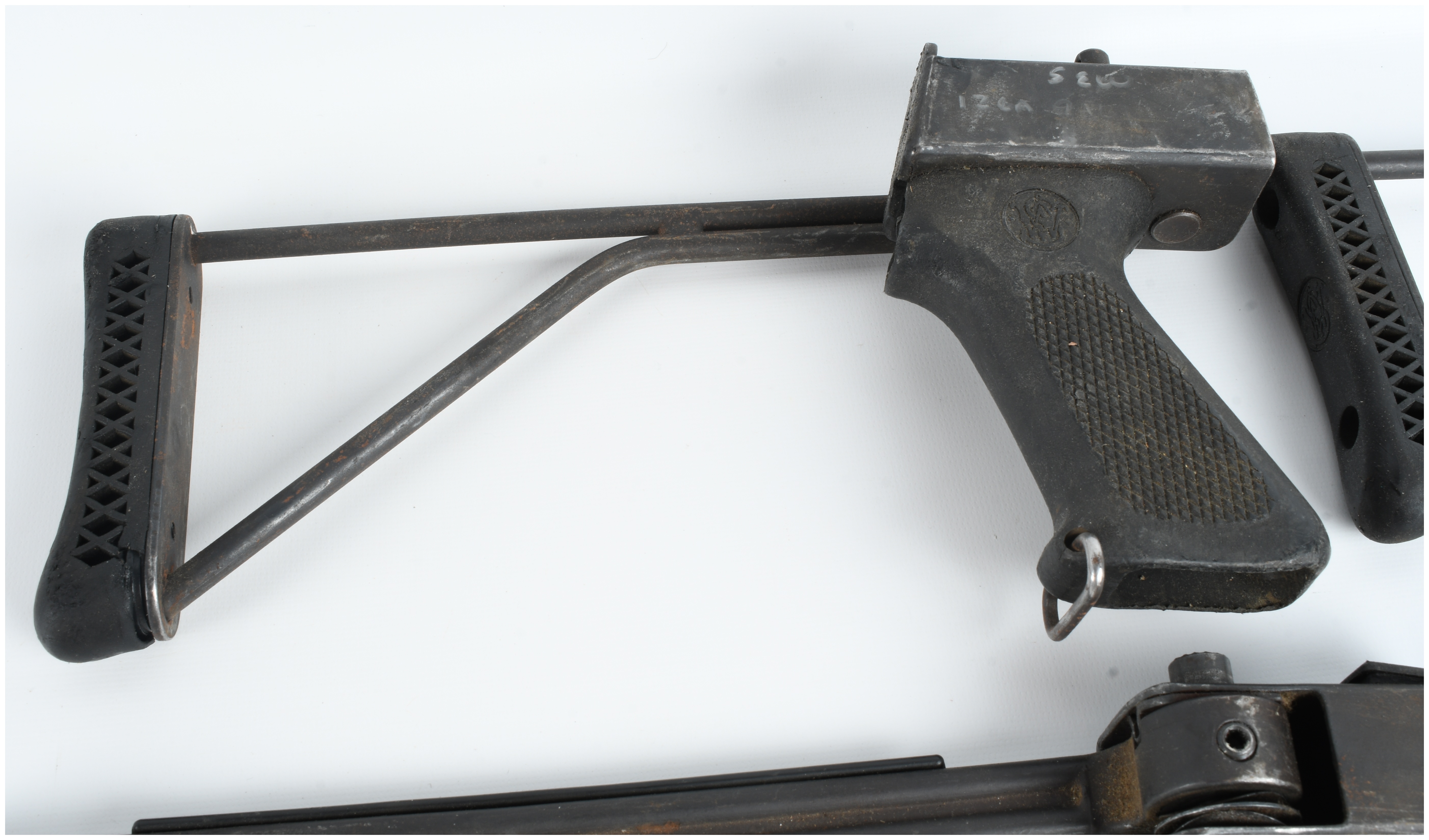 A Collection of 4 Smith & Wesson Model 3000 Pump Action Shotgun 12 Gauge Folding Stocks