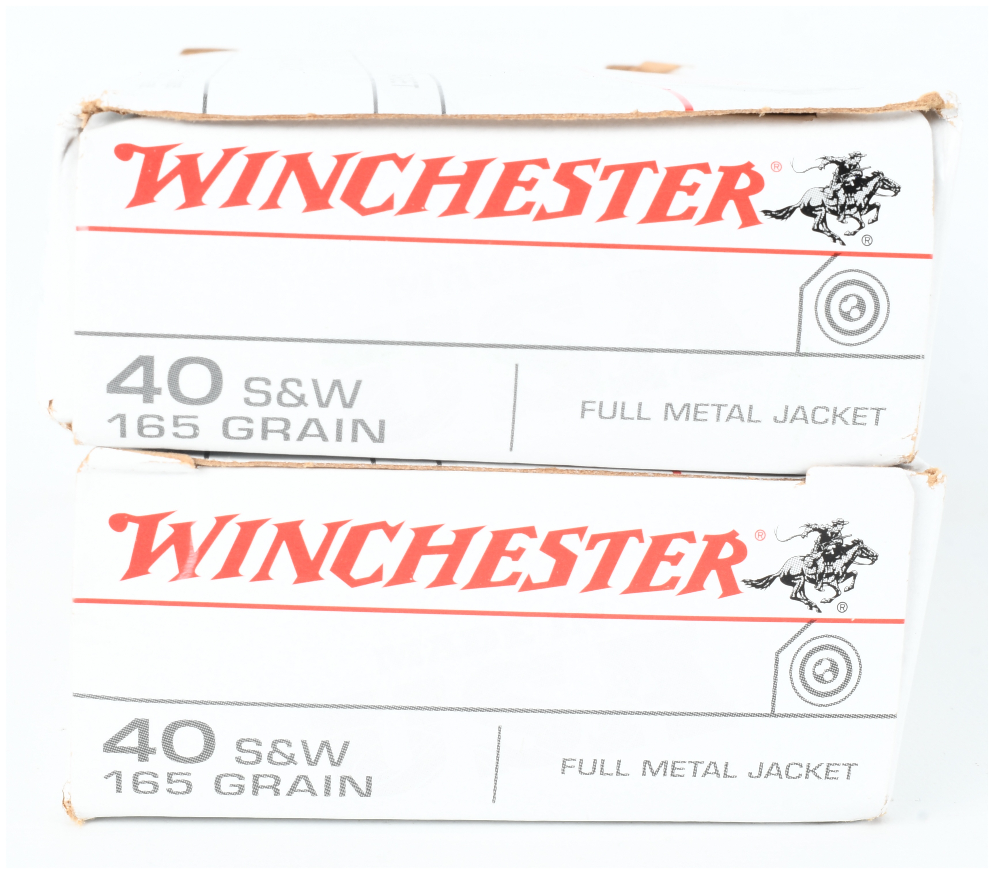 A Lot of 100 Rounds of Winchester Target .40 S&W 165 Grain Full Metal Jacket Ammunition