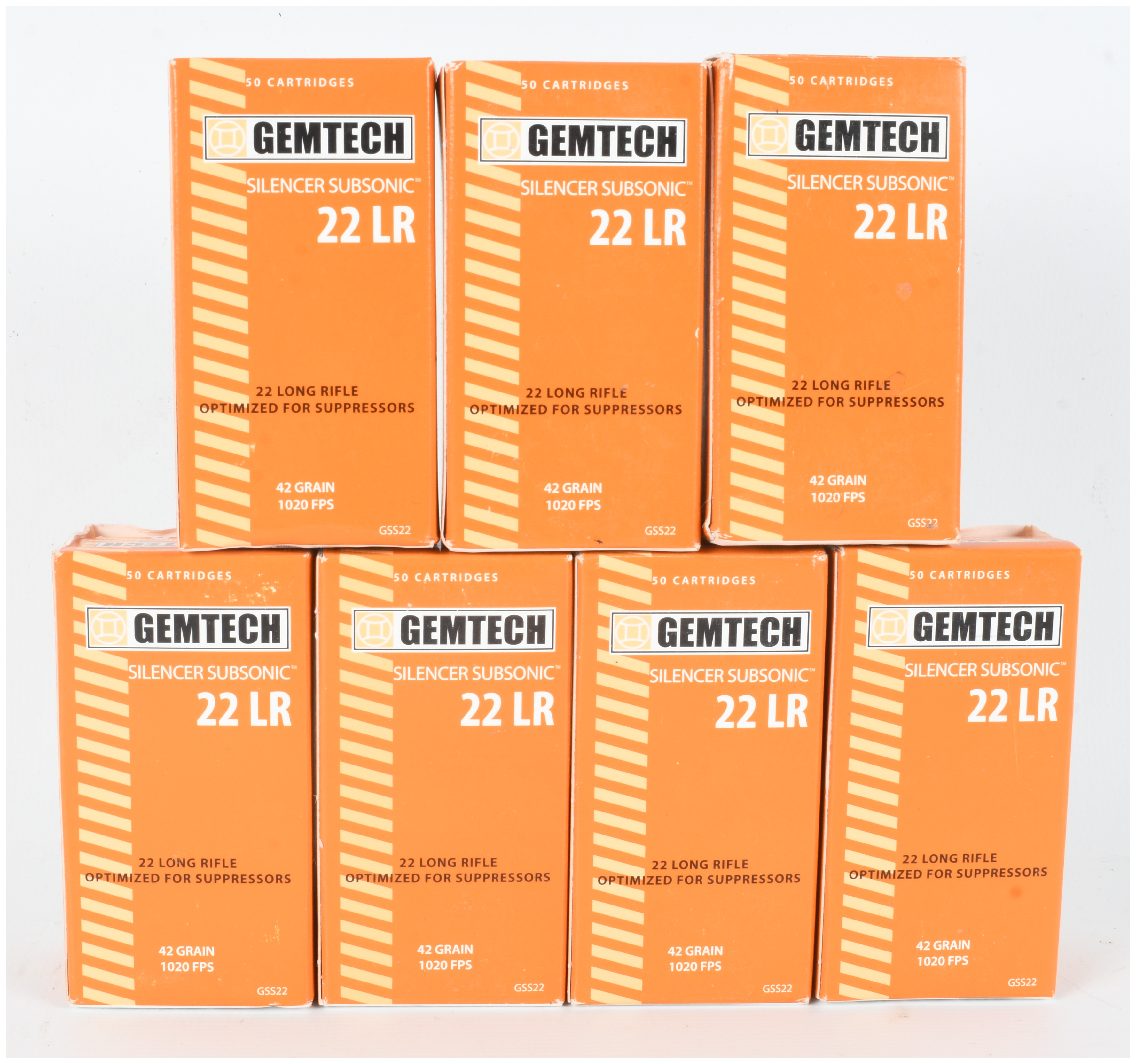 A Lot of 350 Rounds of Gemtech Silencer Subsonic .22 Long Rifle Ammunition
