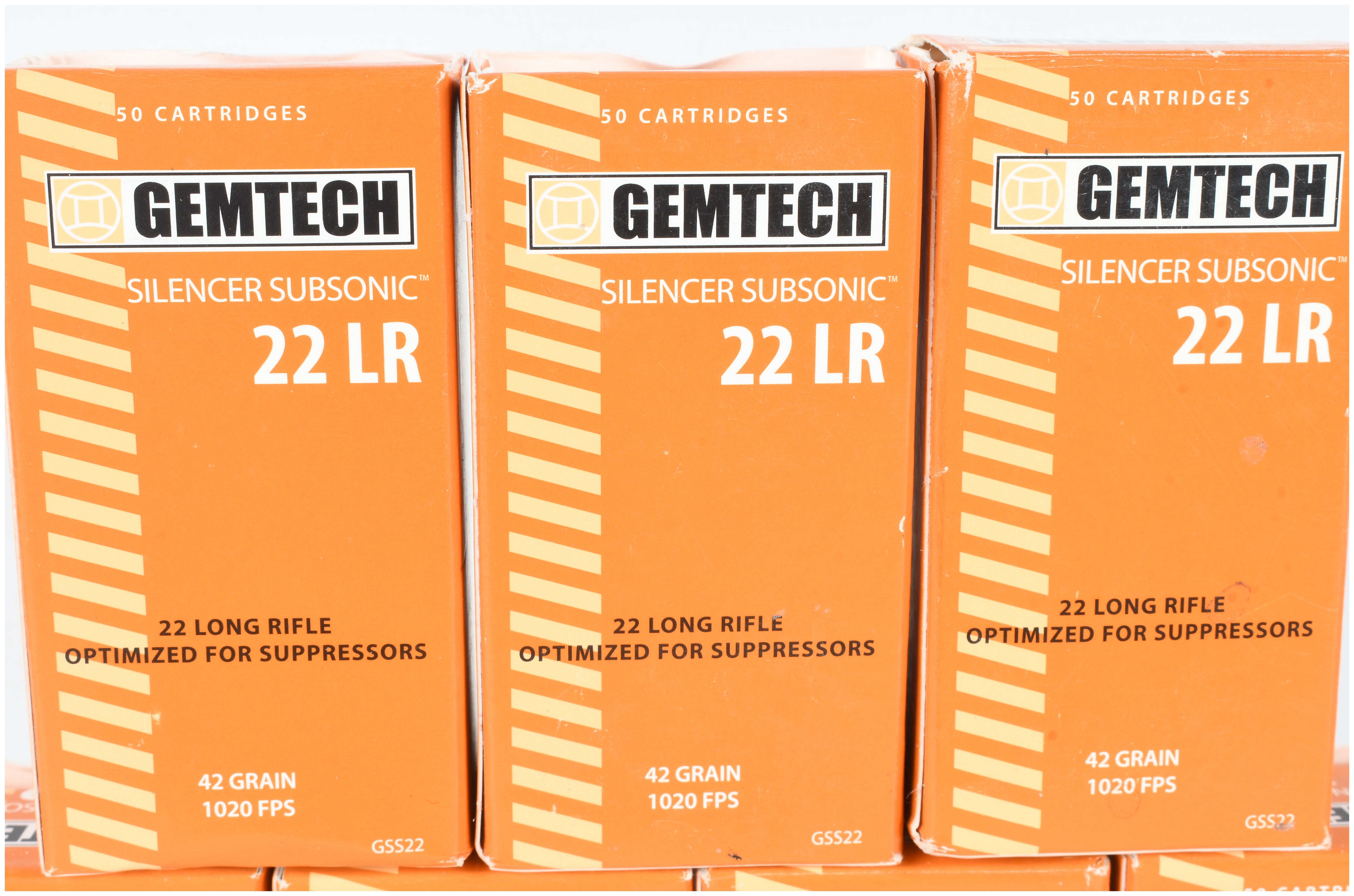 A Lot of 350 Rounds of Gemtech Silencer Subsonic .22 Long Rifle Ammunition