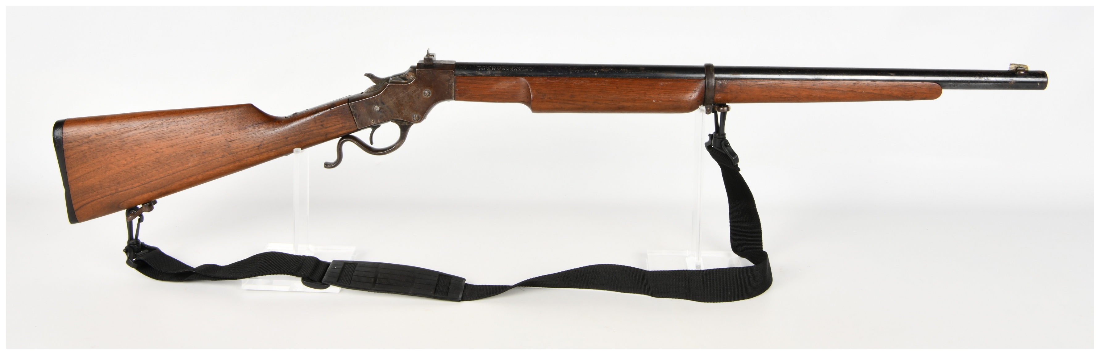 Stevens Model 414 Armory Model Single Shot Lever Action Rifle .22 Short with 26 Inch Barrel