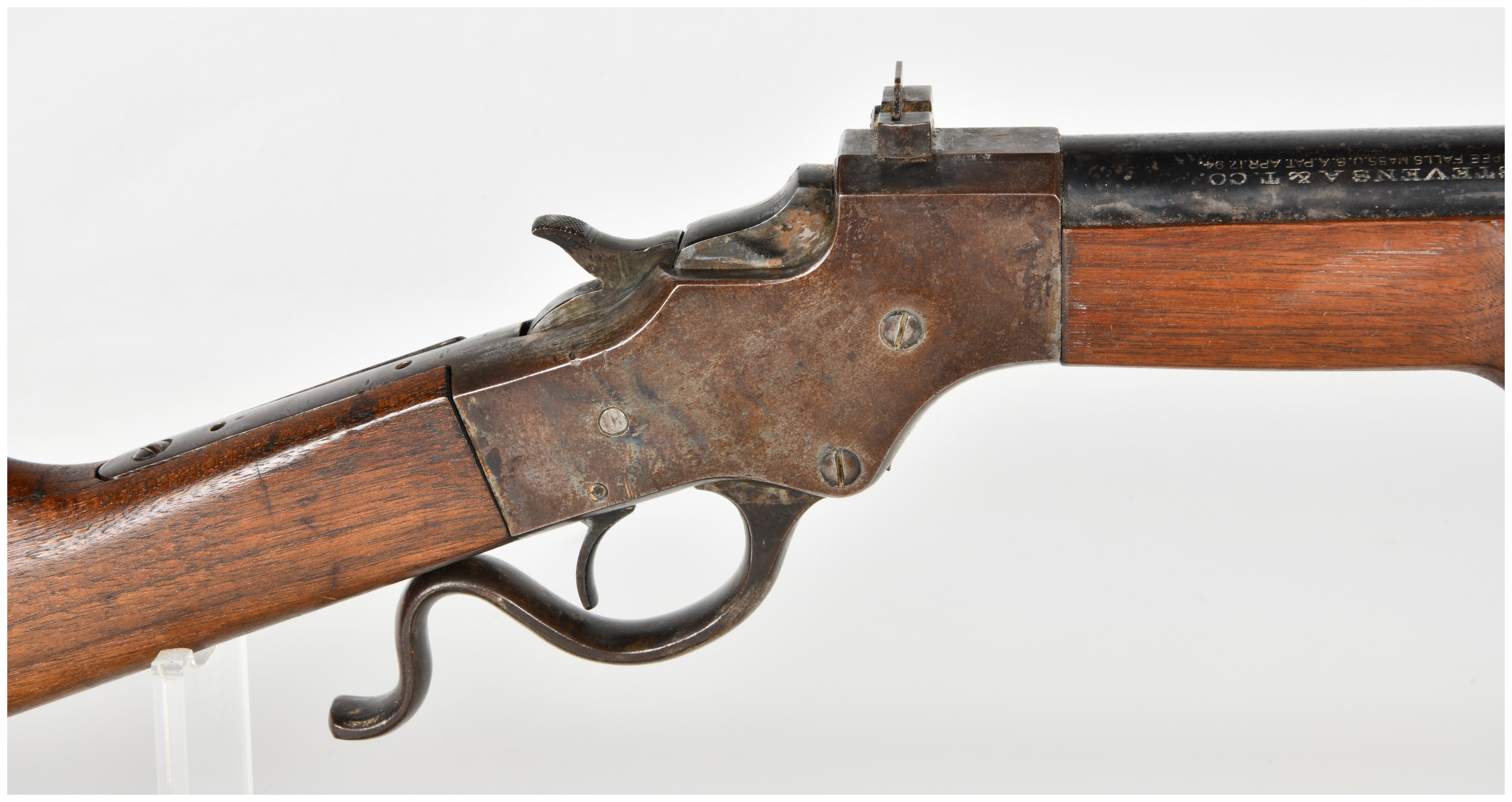 Stevens Model 414 Armory Model Single Shot Lever Action Rifle .22 Short with 26 Inch Barrel