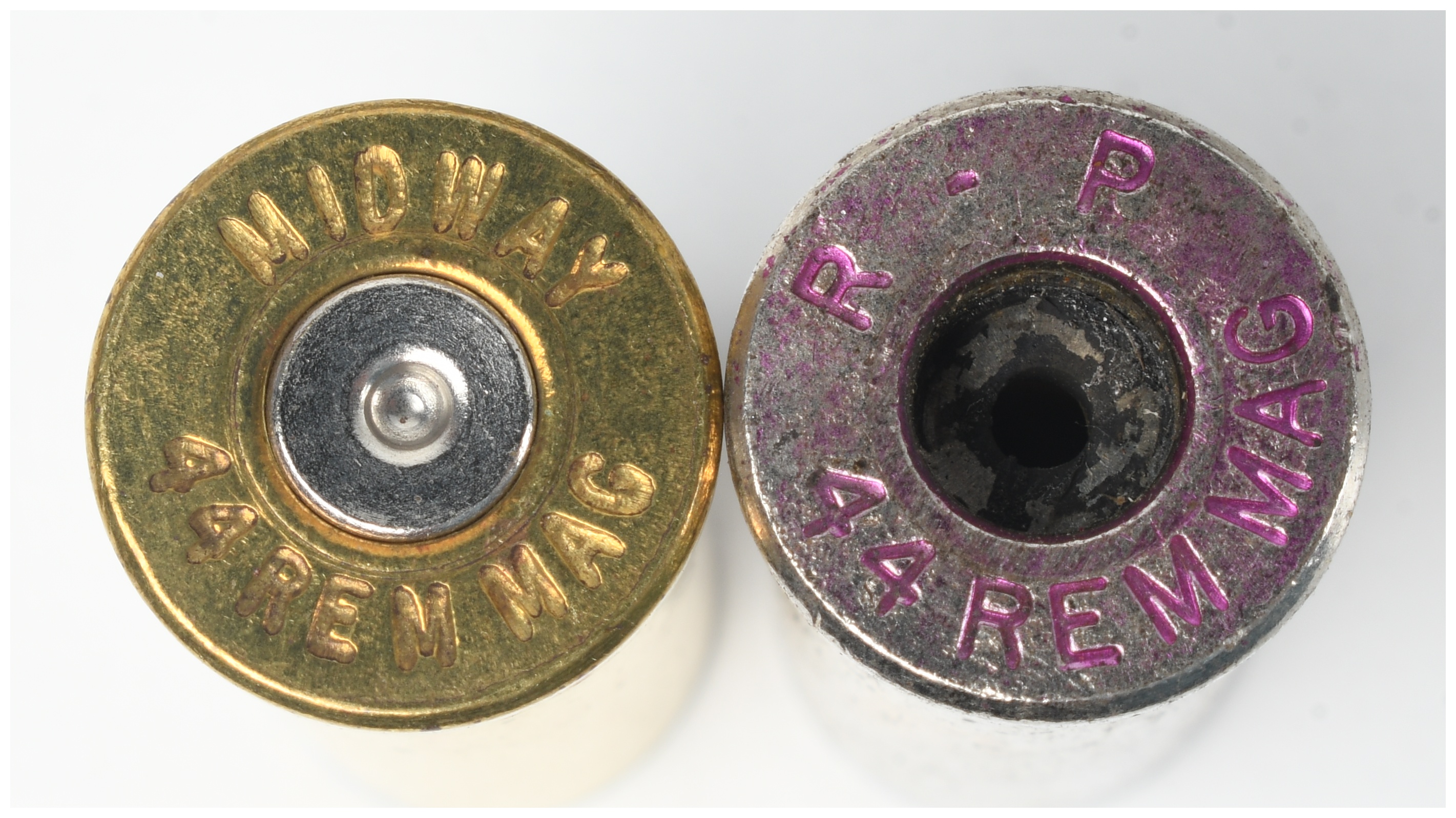 300 .44 Remington Magnum Brass and Nickel-Plated Spent Ammunition Shell Casings