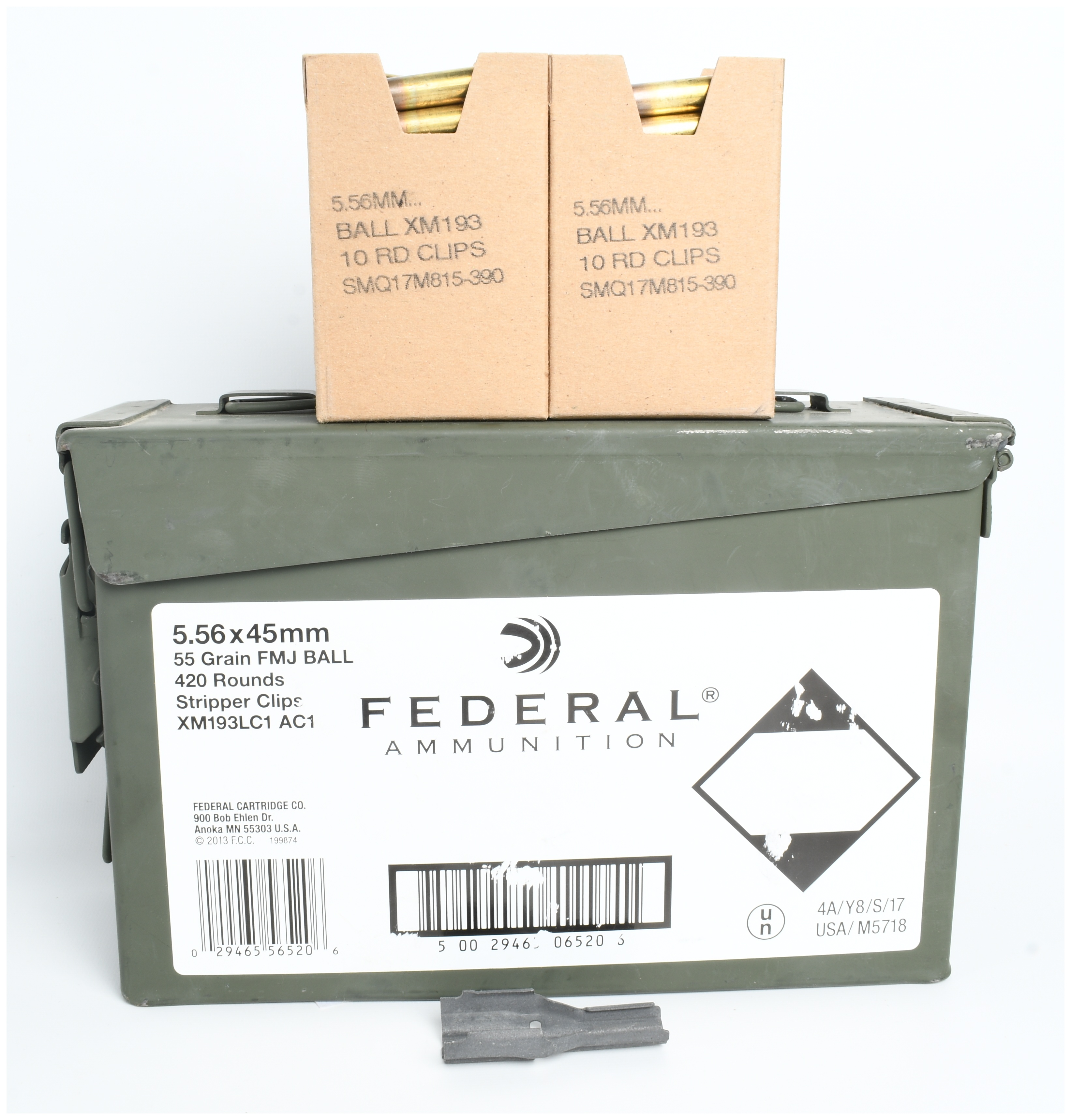 A Lot of 450 Rounds of Federal Ammunition XM193 5.56x45mm NATO Ammunition