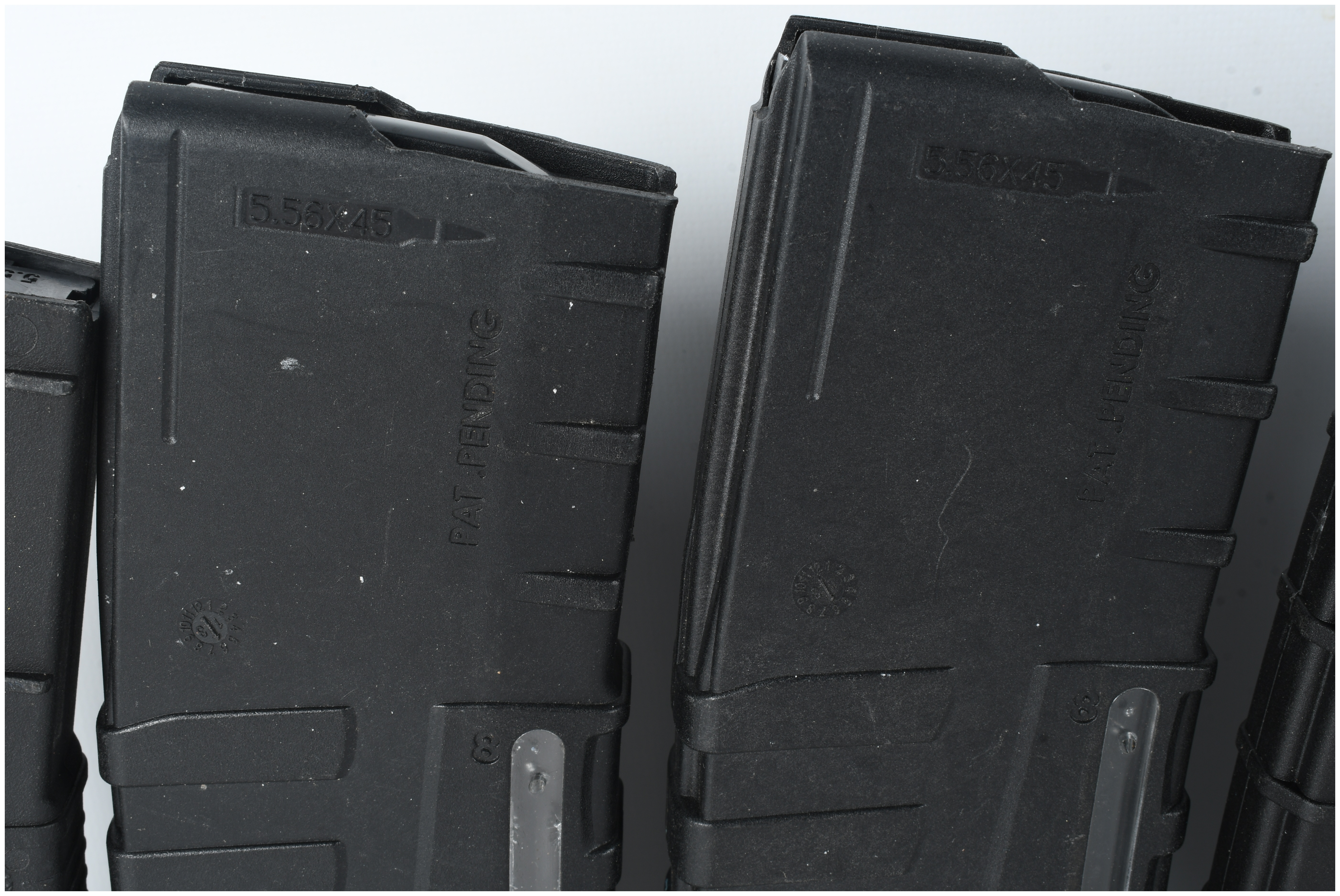 A Collection of Six AR-15 Rifle Magazines 5.56x45mm NATO