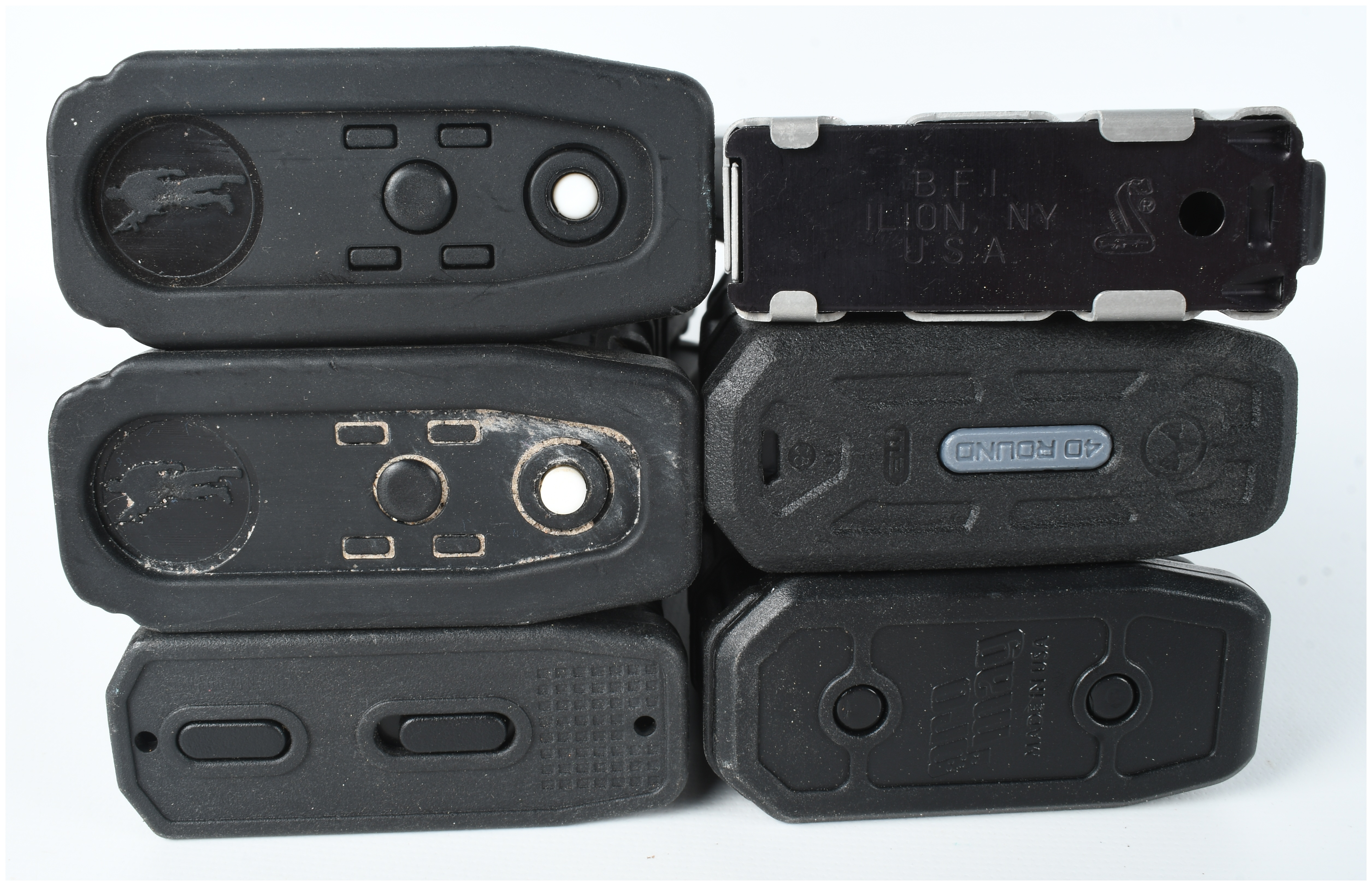 A Collection of Six AR-15 Rifle Magazines 5.56x45mm NATO
