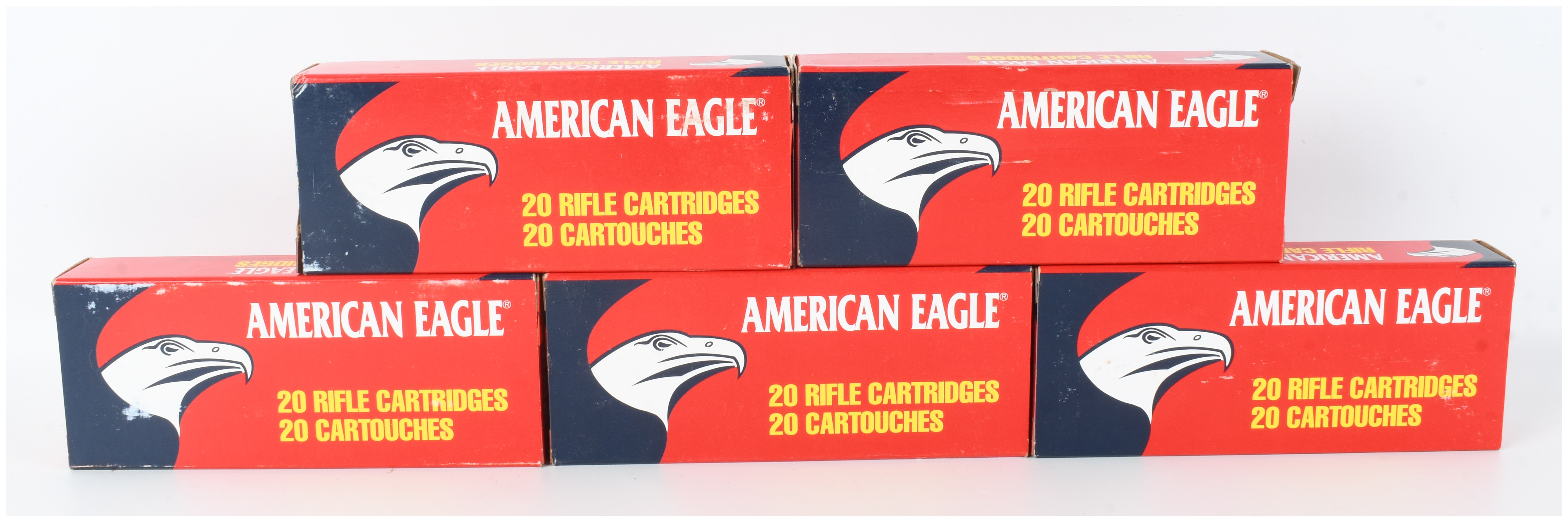 A Lot of 100 Rounds of Federal American Eagle 7.62 x 39mm Soviet Ammunition
