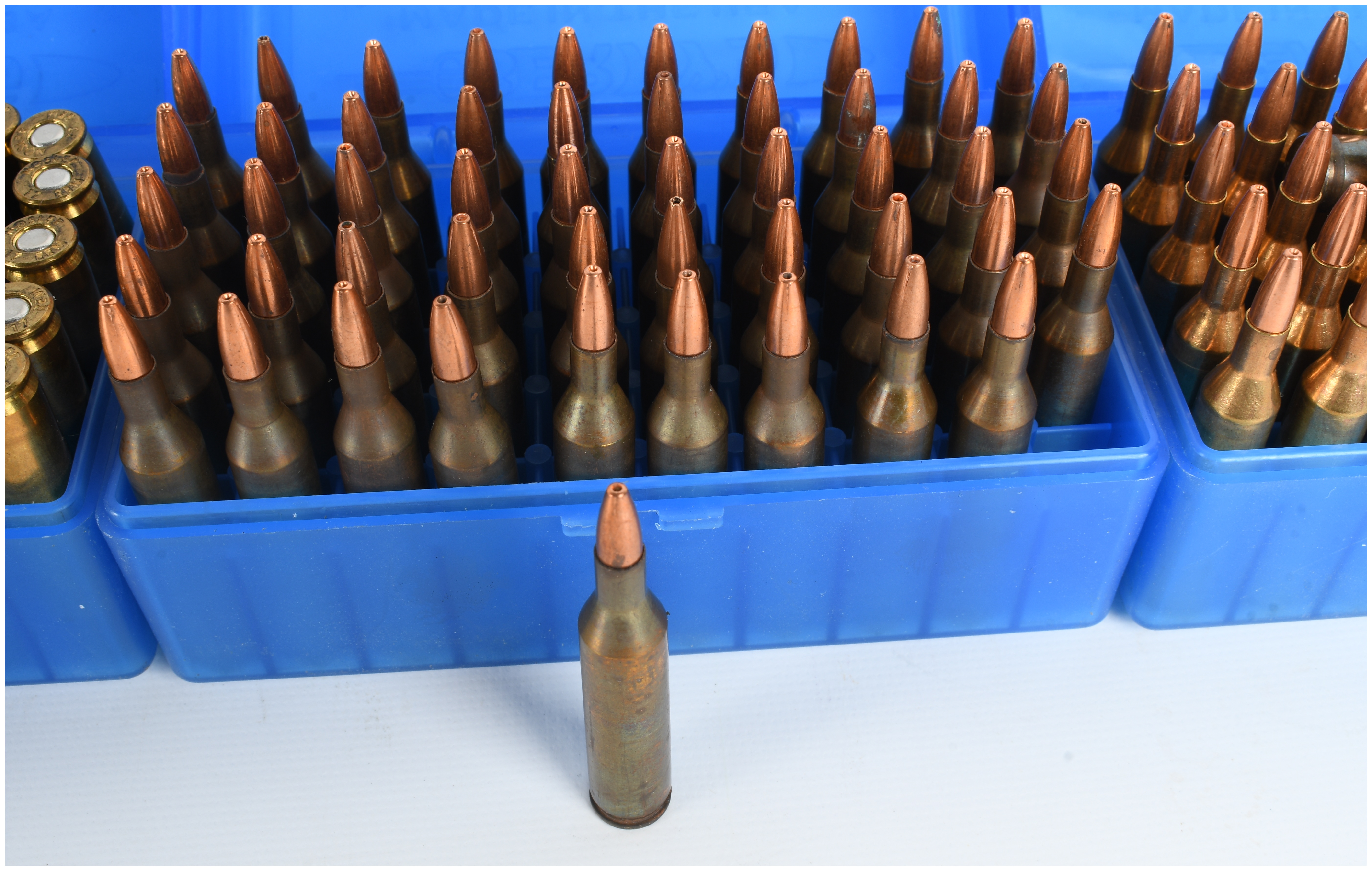 A Lot of 101 Live Rounds and 45 Primed Casings Nosler .17 Remington Ammunition