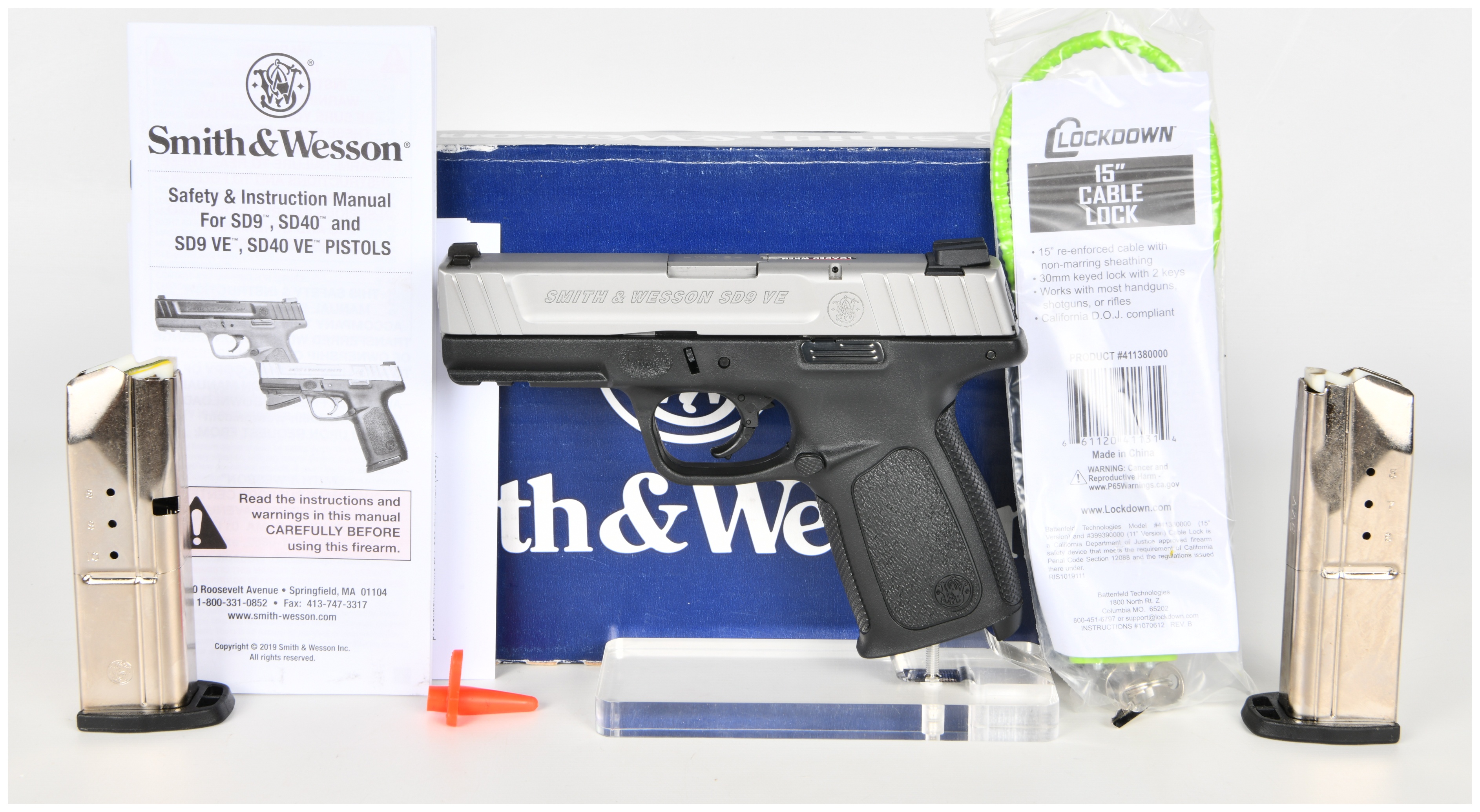 Smith & Wesson SD9 VE Semi-Automatic Pistol 9mm with 4 Inch Barrel