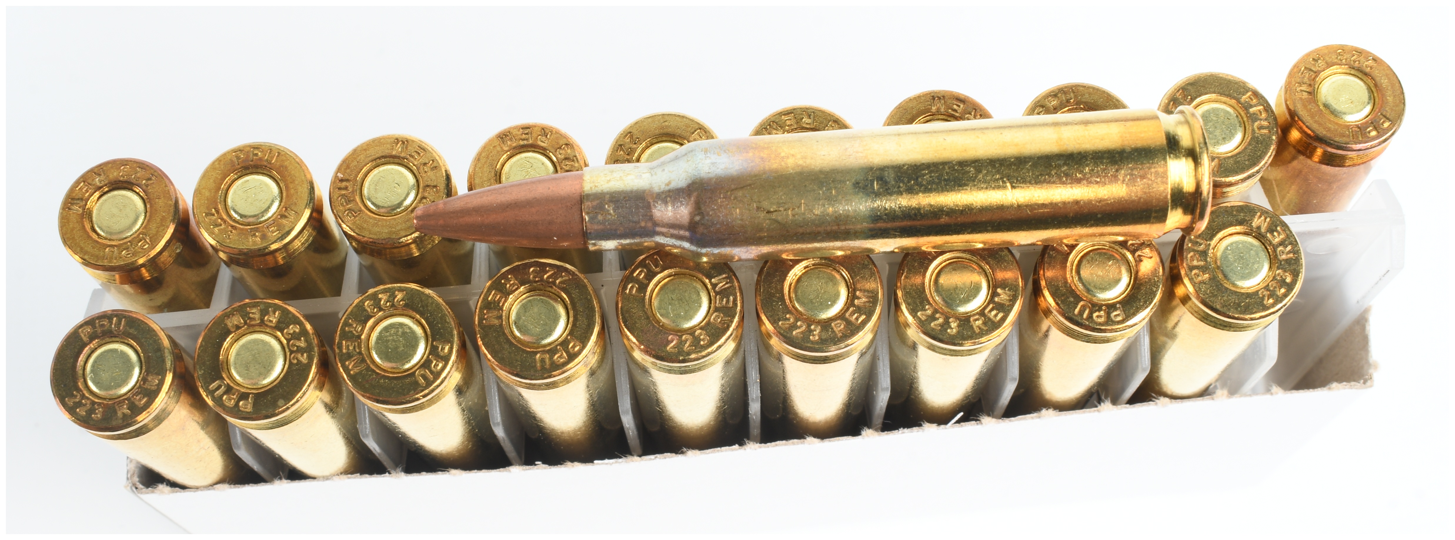 PPU .223 Remington Match 75 Grain HP BT Ammunition Lot of 100 Rounds