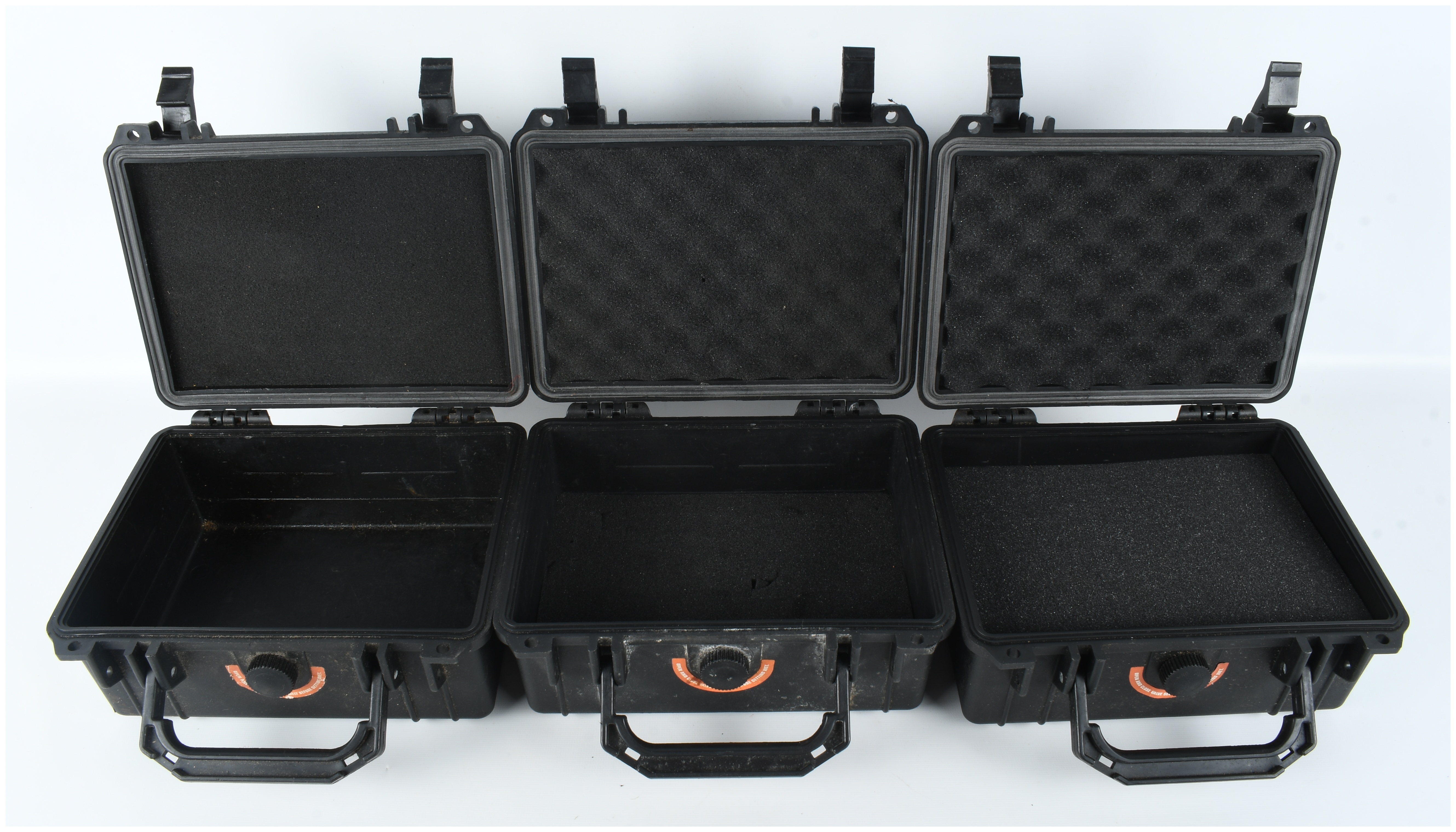 Three Apache 1800 Weatherproof Protective Utility Cases