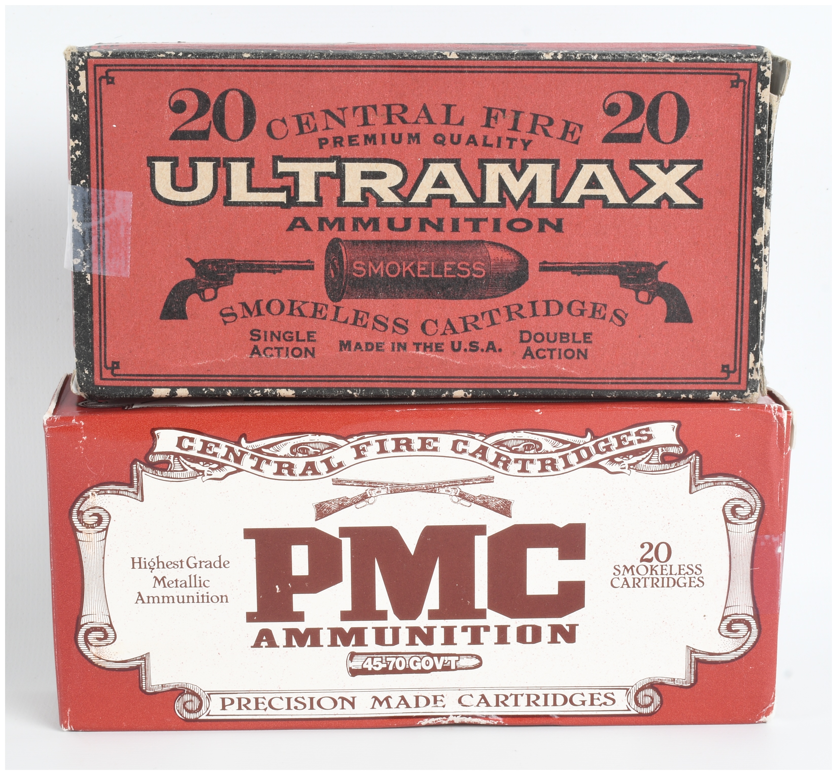 Forty Rounds of .45-70 Government Caliber Ammunition by Ultramax and PMC