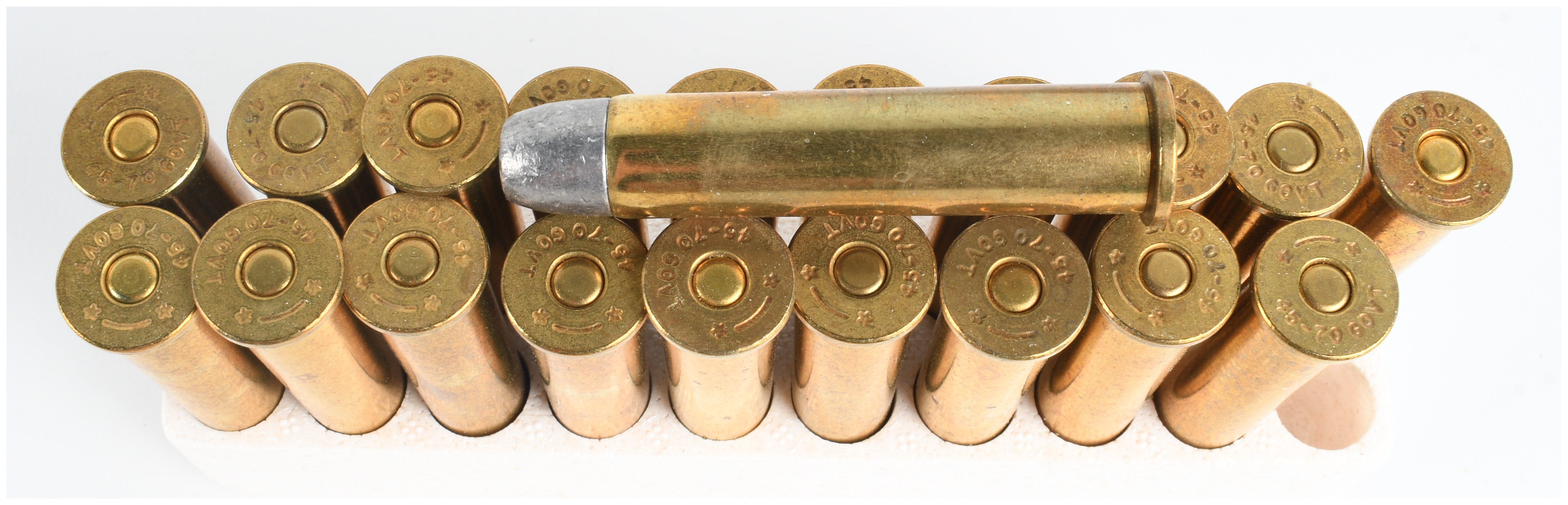 Forty Rounds of .45-70 Government Caliber Ammunition by Ultramax and PMC