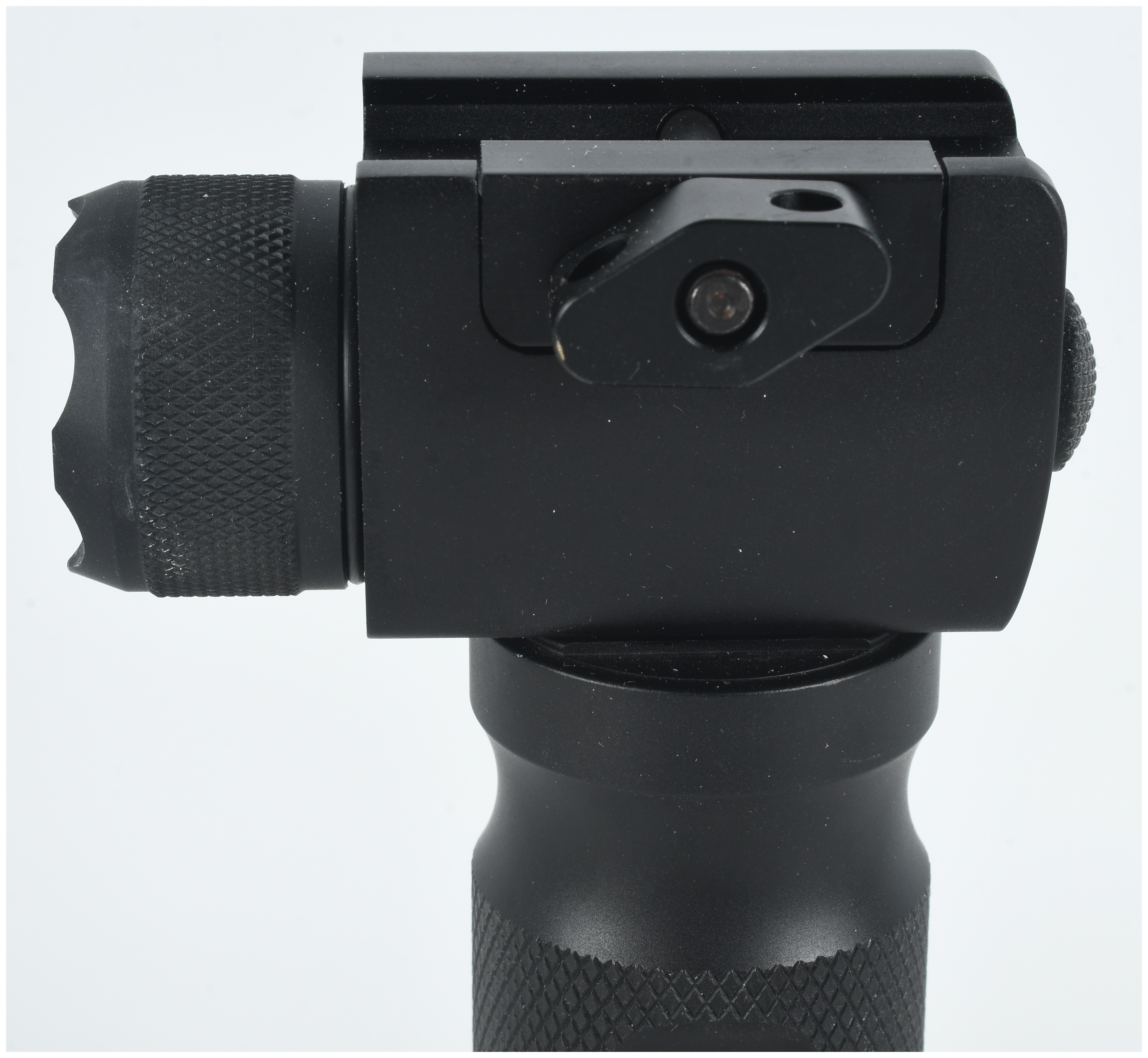 Tactical Aluminum Vertical Foregrip with Integrated LED Flashlight and Laser Sight