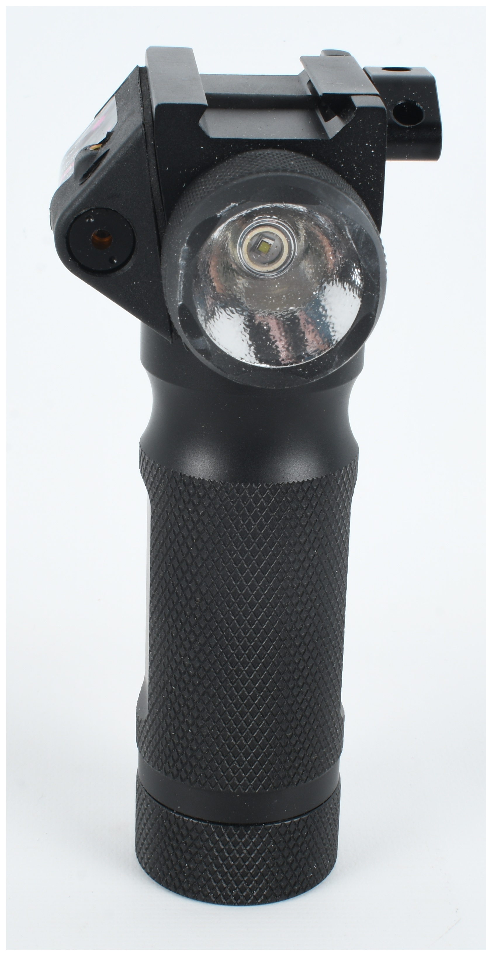 Tactical Aluminum Vertical Foregrip with Integrated LED Flashlight and Laser Sight