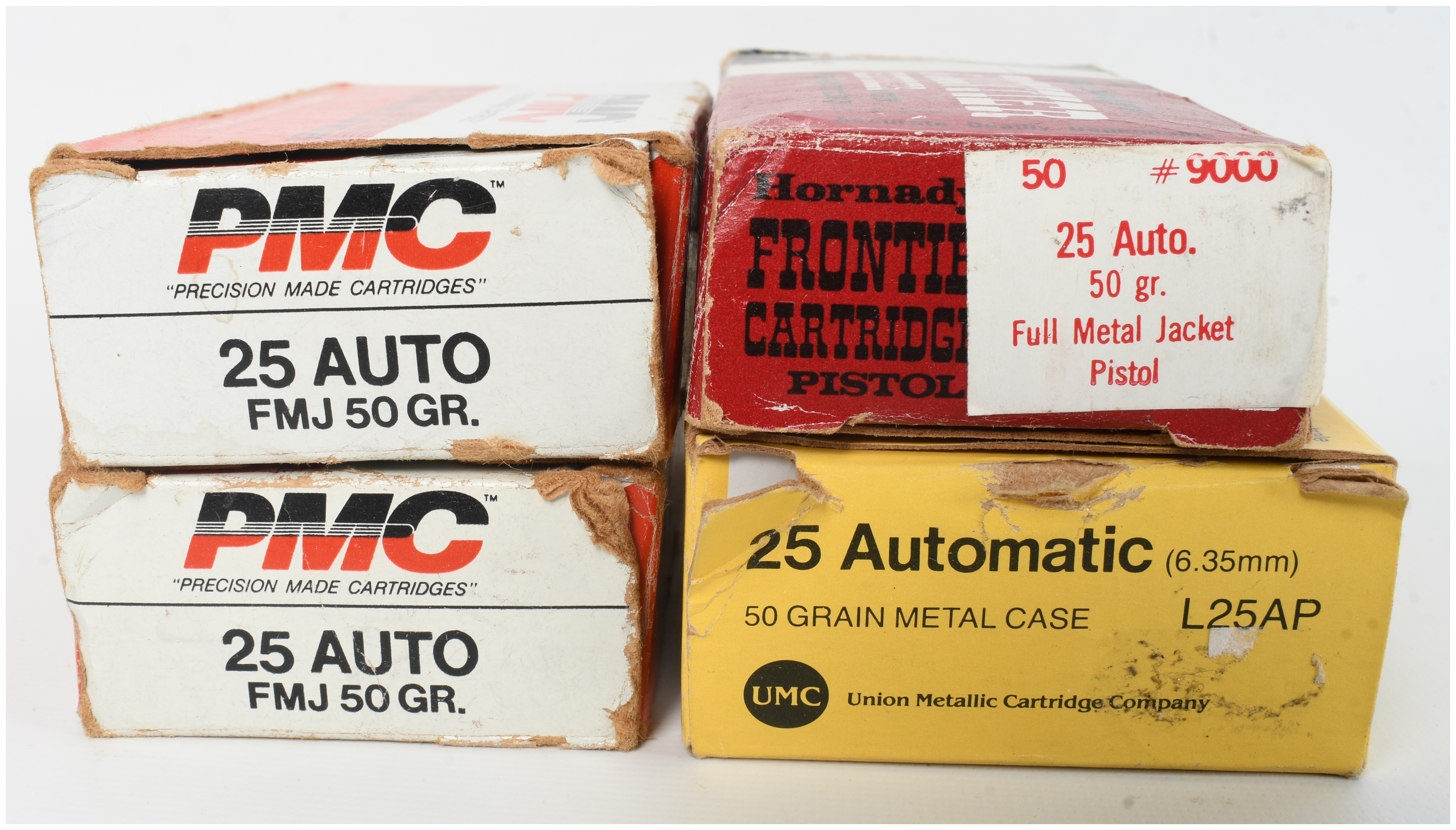 A Lot of 200 Rounds of Mixed Manufacturer .25 Auto Pistol Ammunition