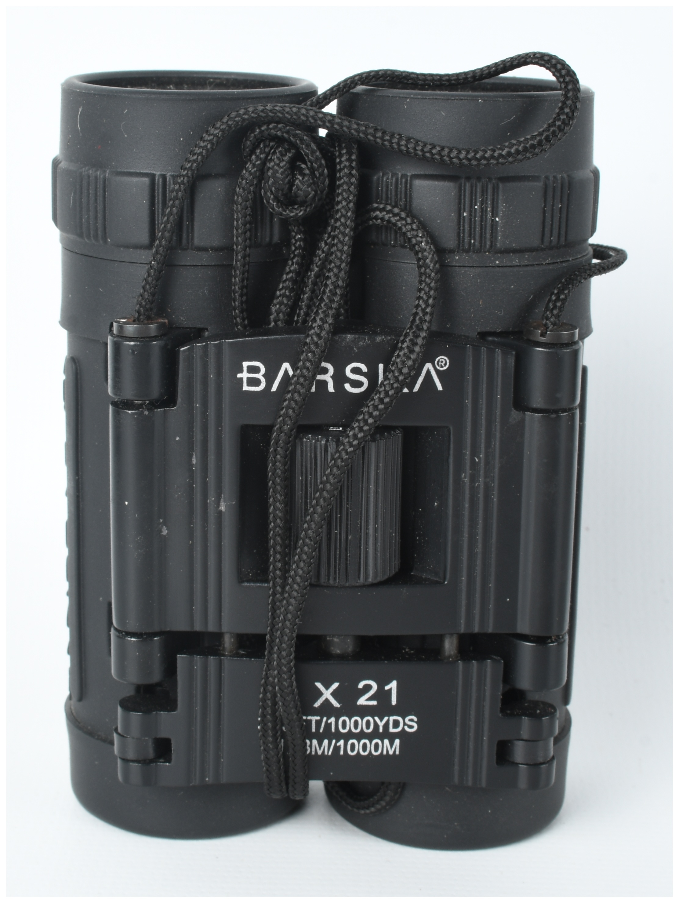 Two Optical Instruments including a Bushnell Yardage Pro Sport 450 Laser Rangefinder and Barska 8x21 Lucid View Compact Binoculars, with Cas