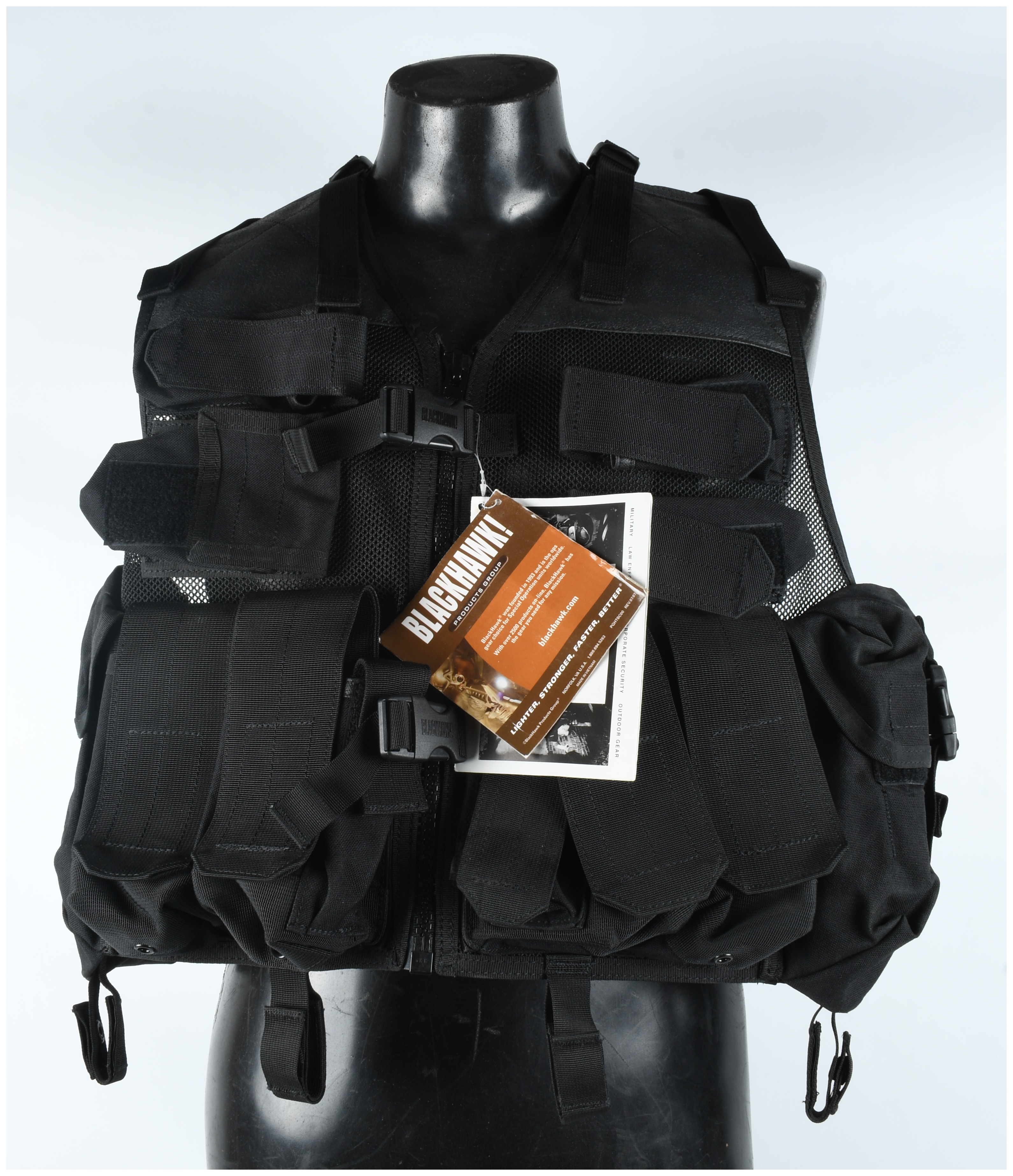 Blackhawk! Omega Series Elite Tactical Load Bearing Vest with Integrated Cargo Pack