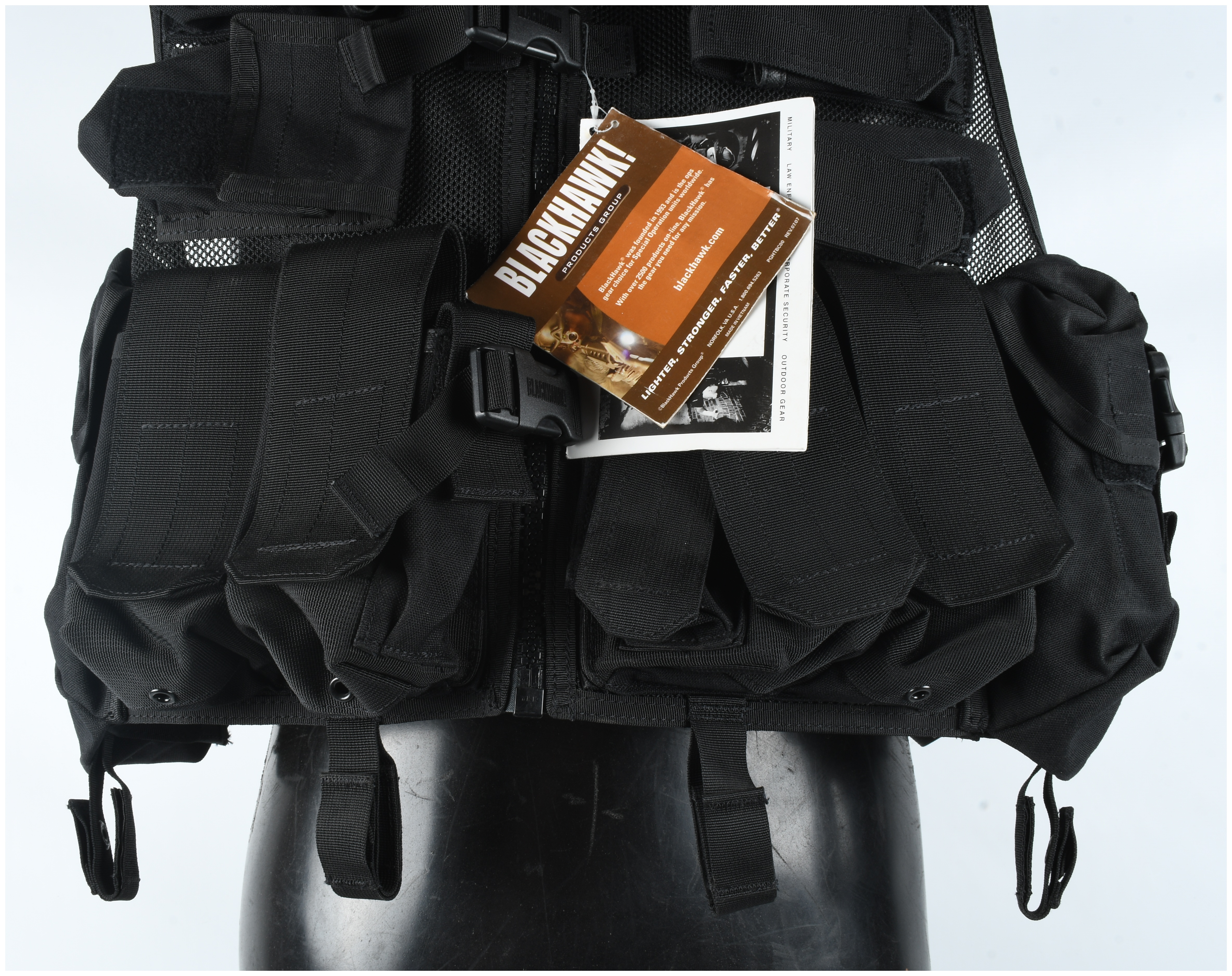 Blackhawk! Omega Series Elite Tactical Load Bearing Vest with Integrated Cargo Pack