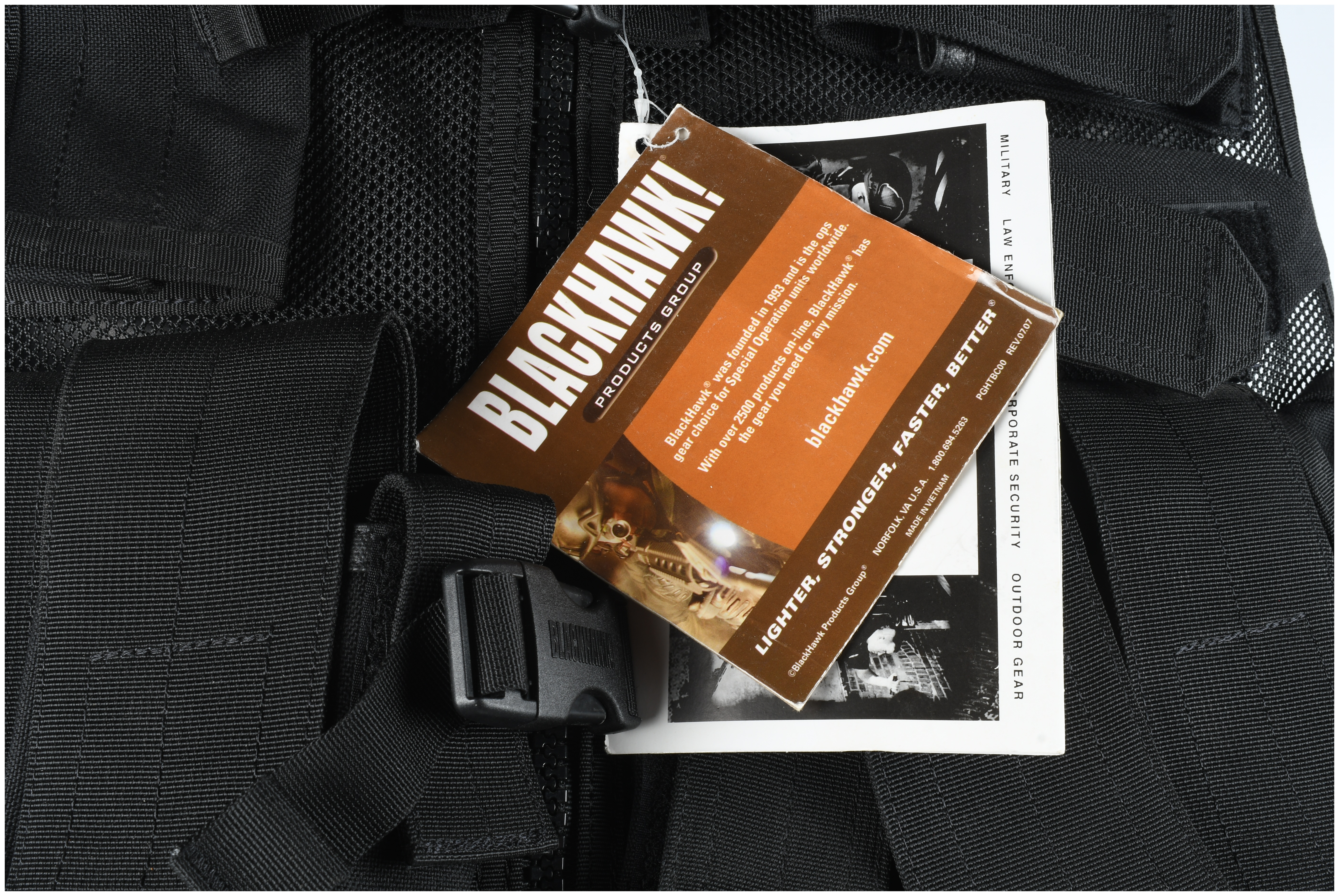 Blackhawk! Omega Series Elite Tactical Load Bearing Vest with Integrated Cargo Pack