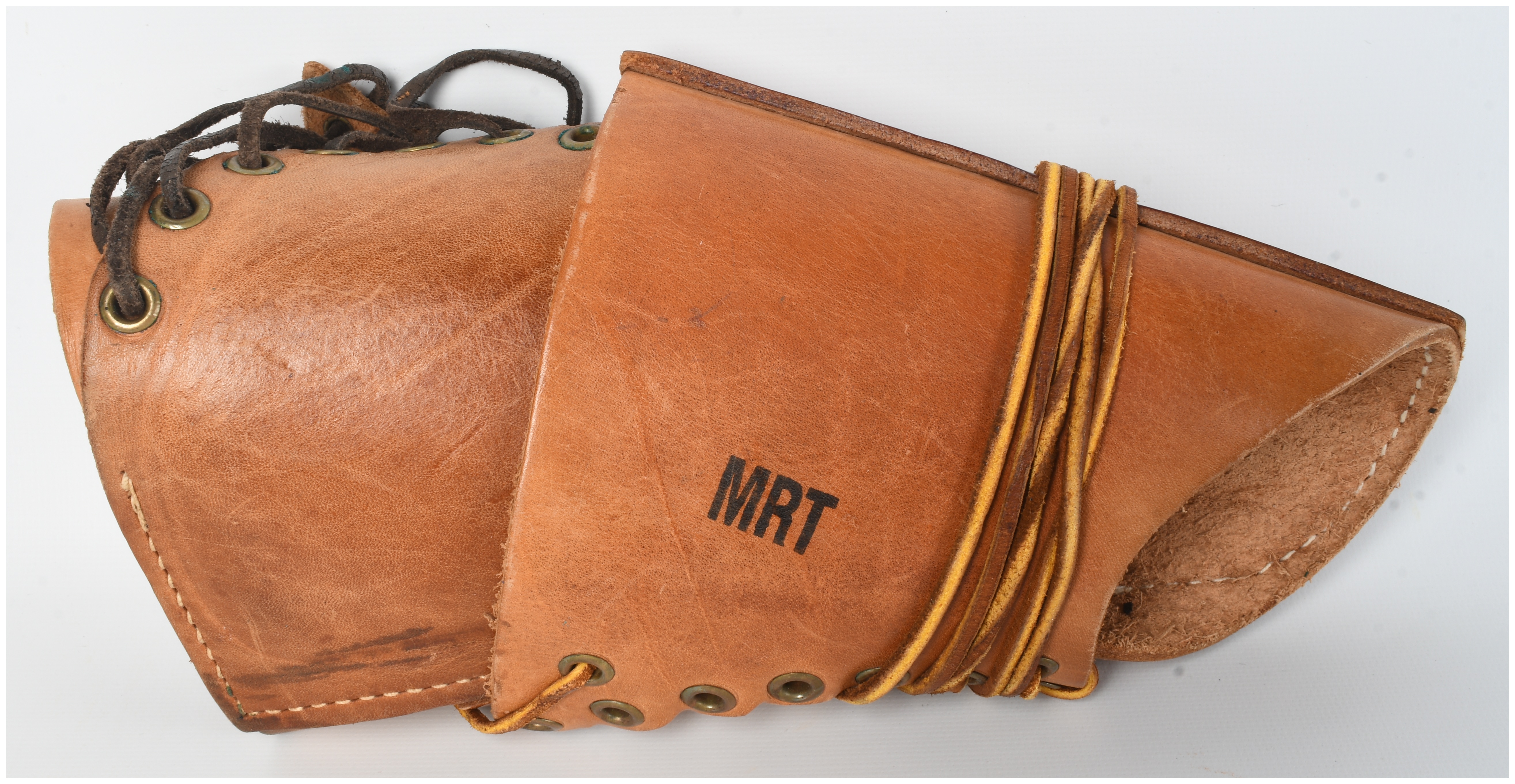 A Pair of U.S. M1 Garand Leather Sniper Rifle Cheek Pads