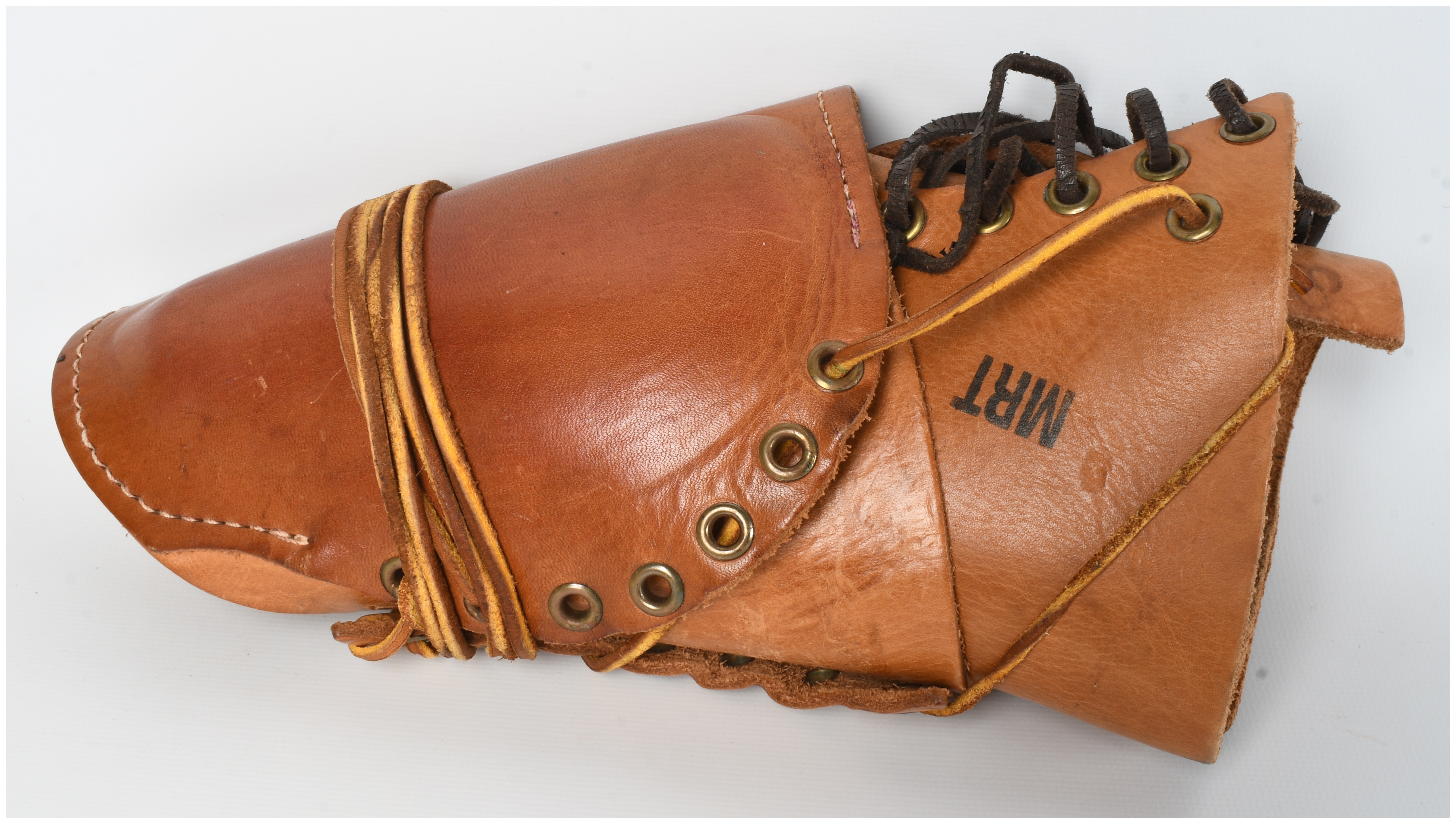 A Pair of U.S. M1 Garand Leather Sniper Rifle Cheek Pads