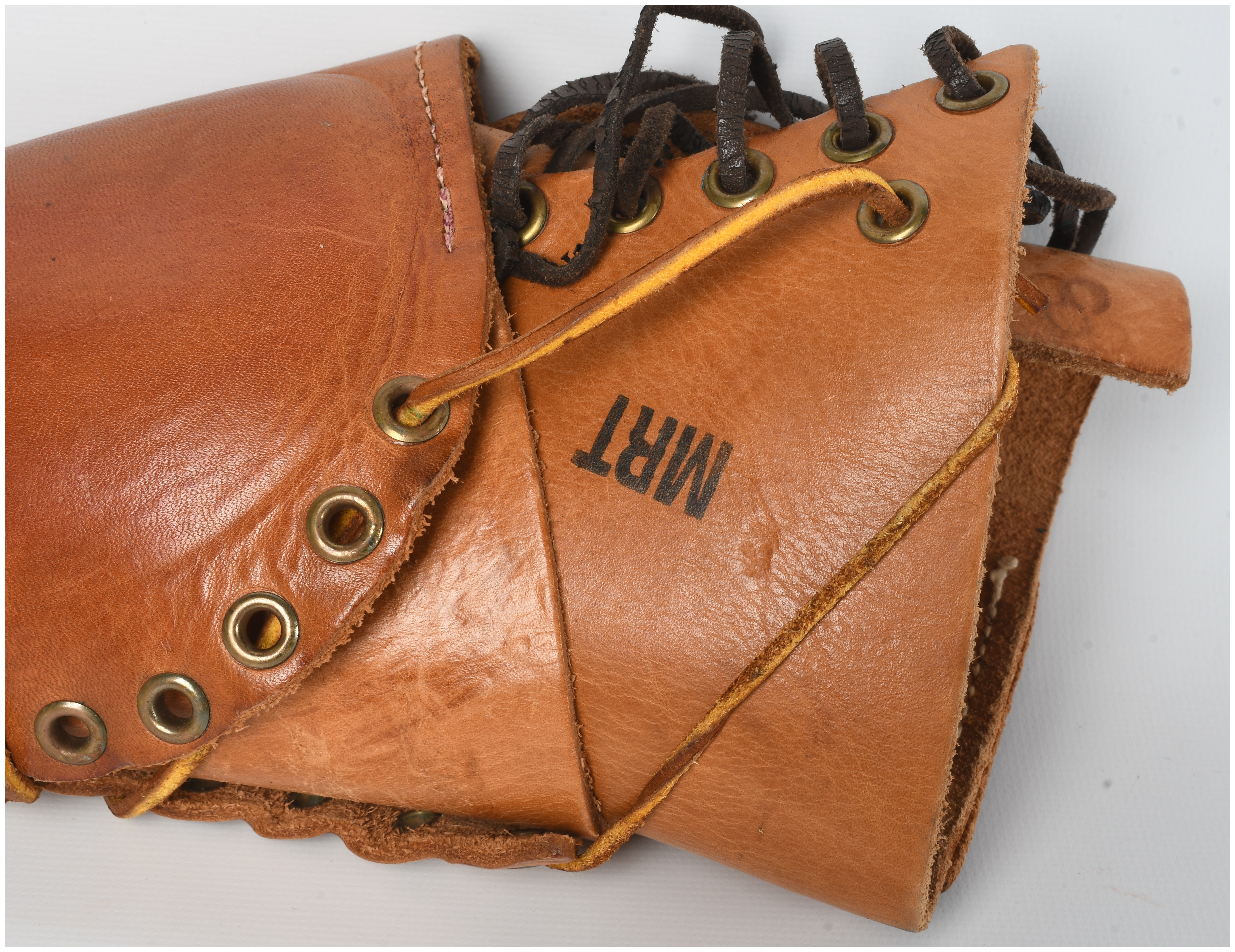 A Pair of U.S. M1 Garand Leather Sniper Rifle Cheek Pads
