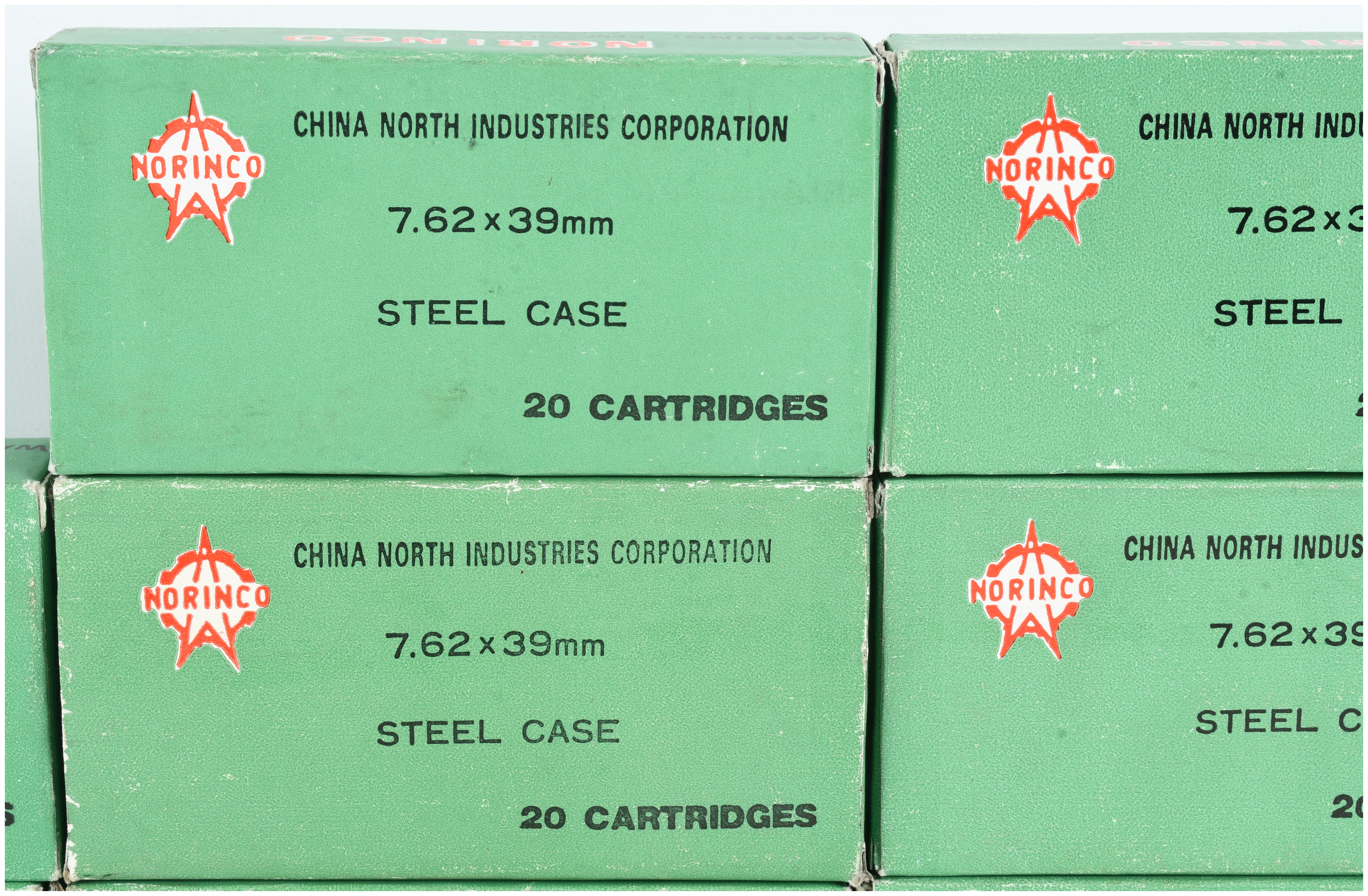 A Lot of 200 Rounds Norinco Steel Case Ammunition 7.62x39mm 1993