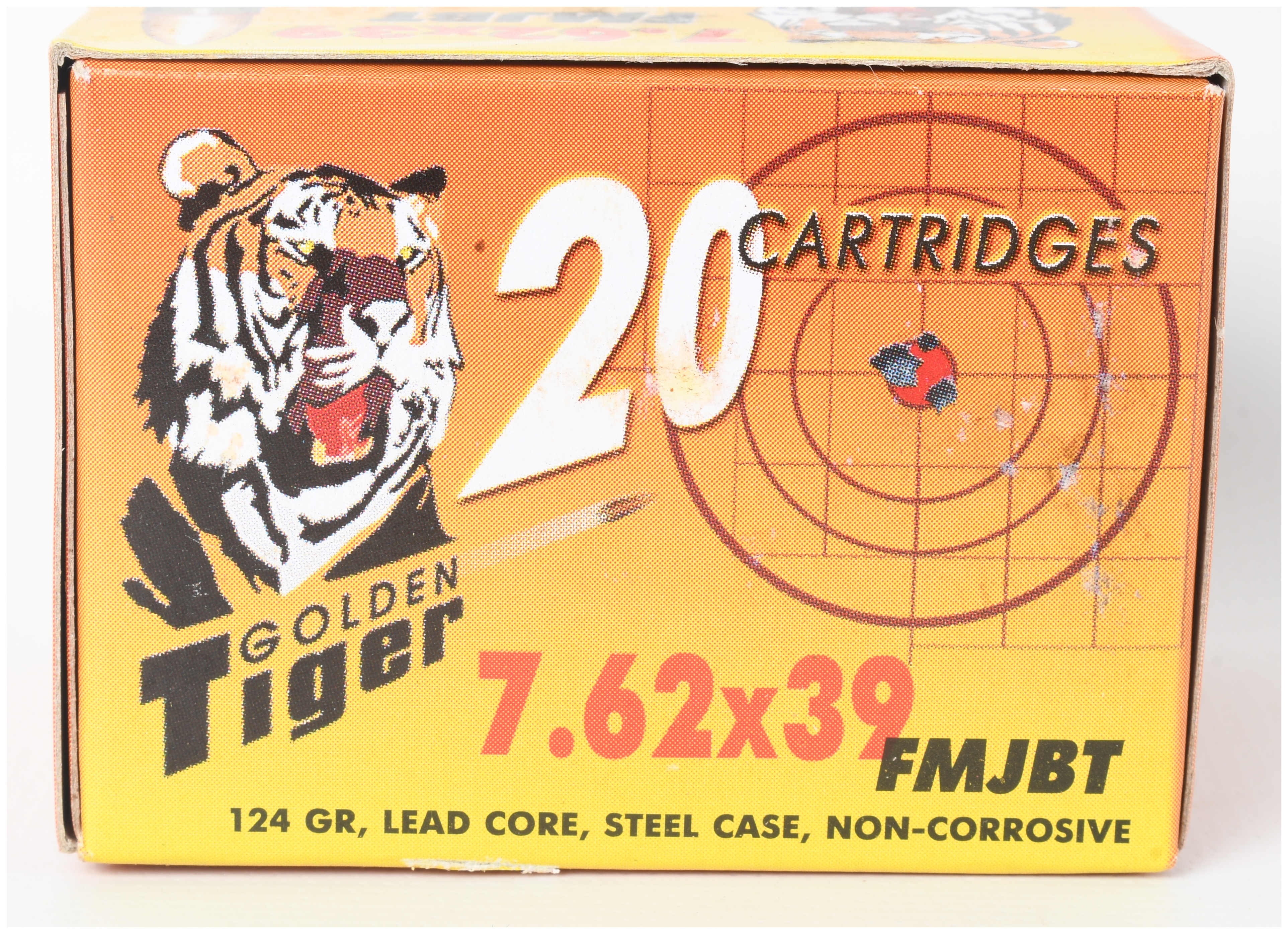A Lot of 100 Rounds of Golden Tiger 7.62x39mm FMJBT Ammunition