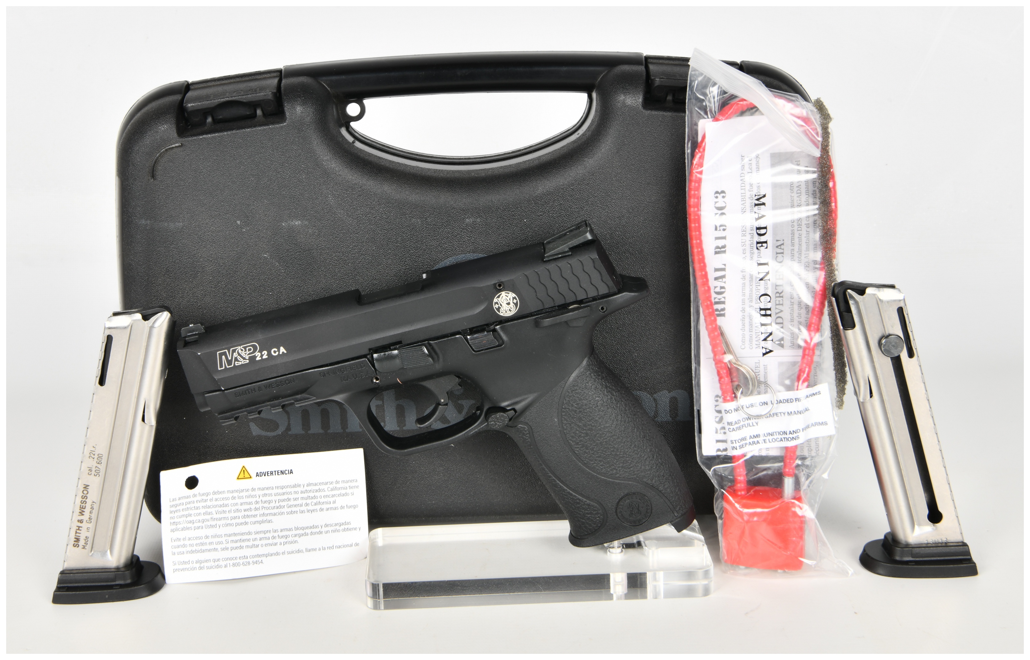 Smith & Wesson M&P22 CA Semi-Automatic Pistol .22 LR with 4.1 Inch Barrel