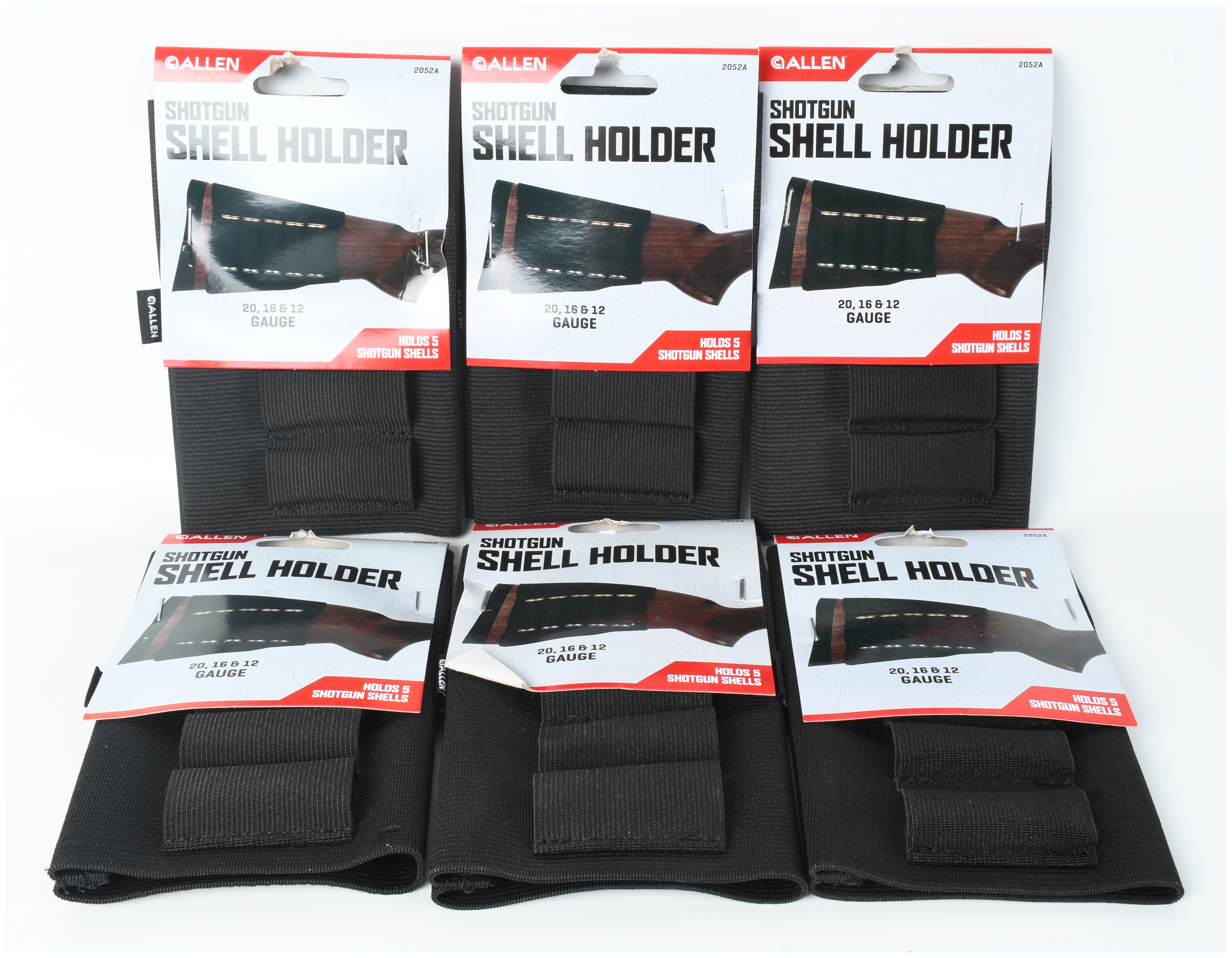 A Lot of Six Allen Company Model 2052A Buttstock Shotgun Shell Holders