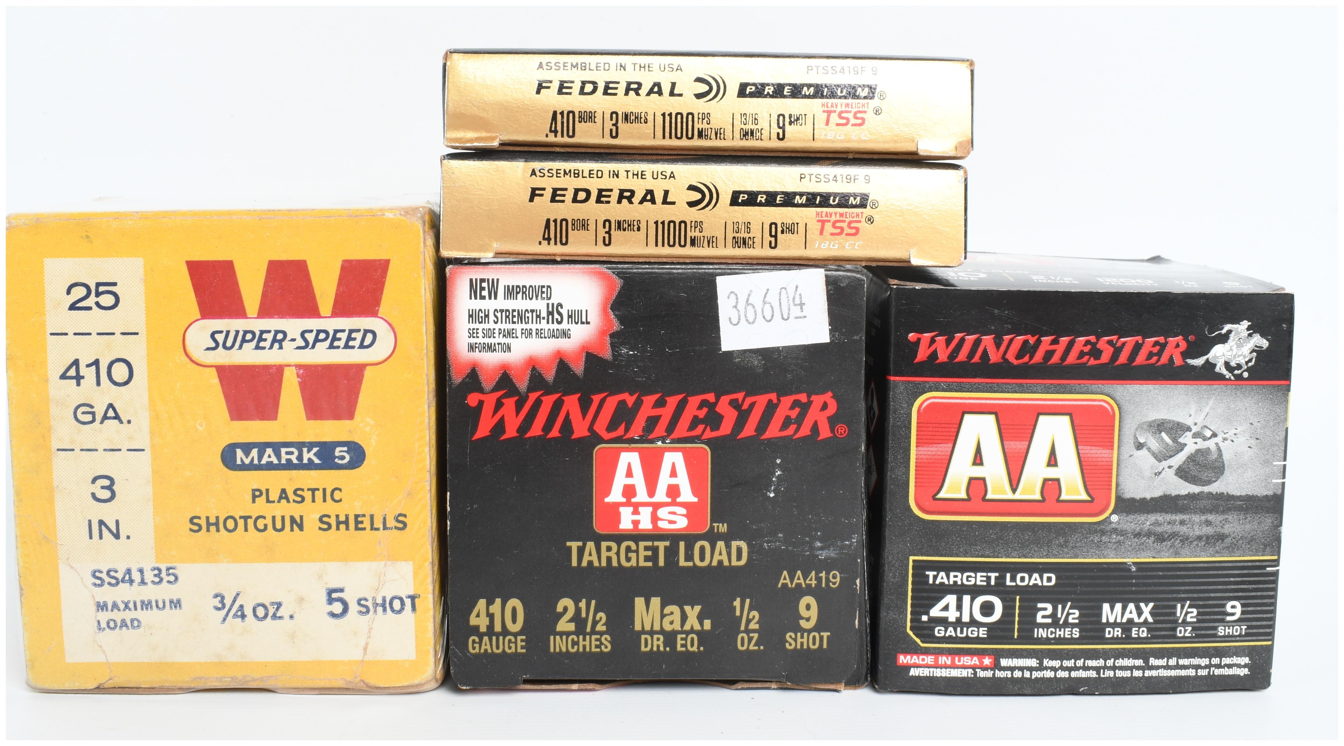 A Lot of 95 Winchester and Federal .410 Gauge Shotgun Shells