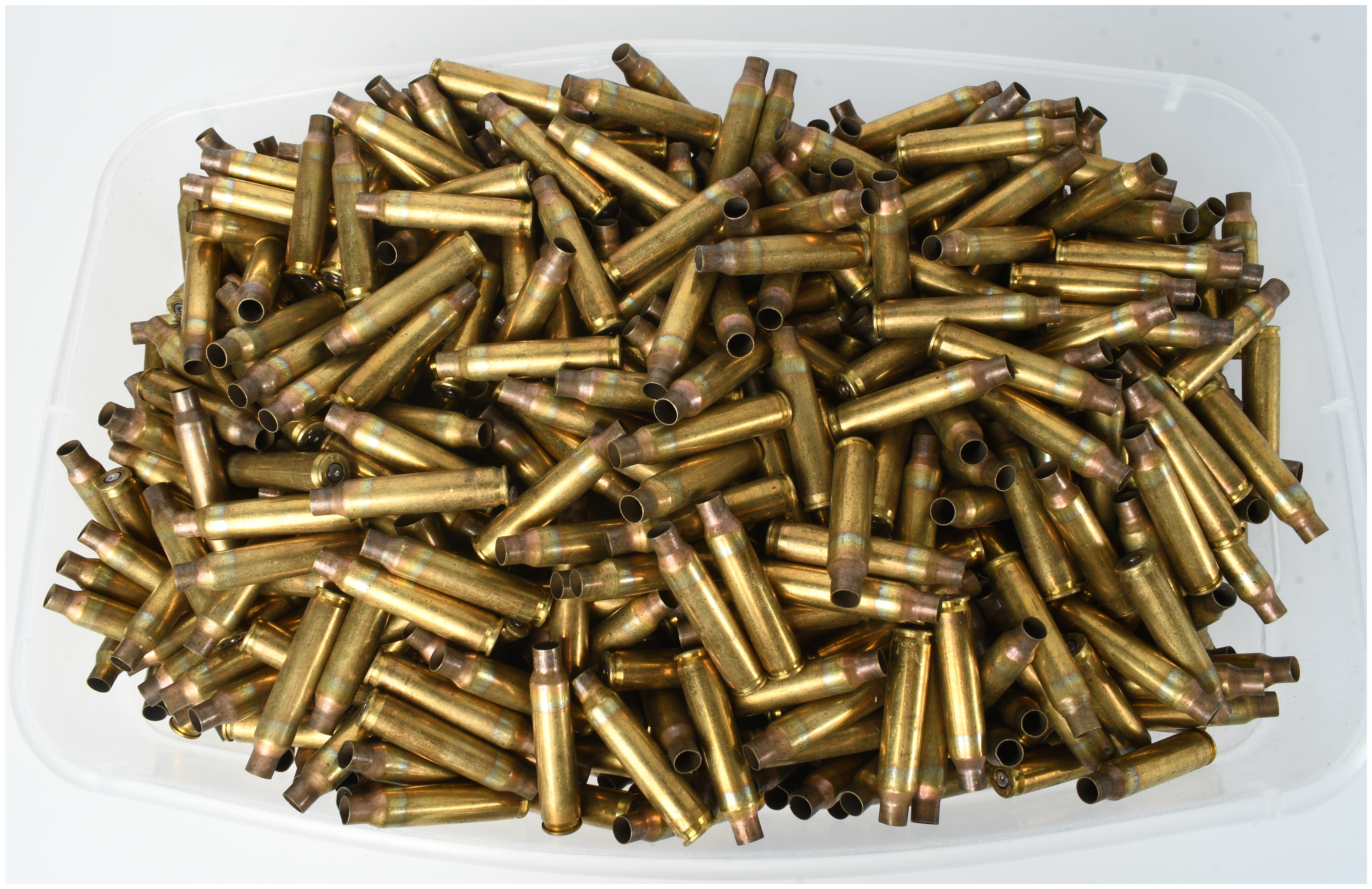 1,000 Mixed .223 Remington and 5.56x45mm NATO Brass Cartridge Casings