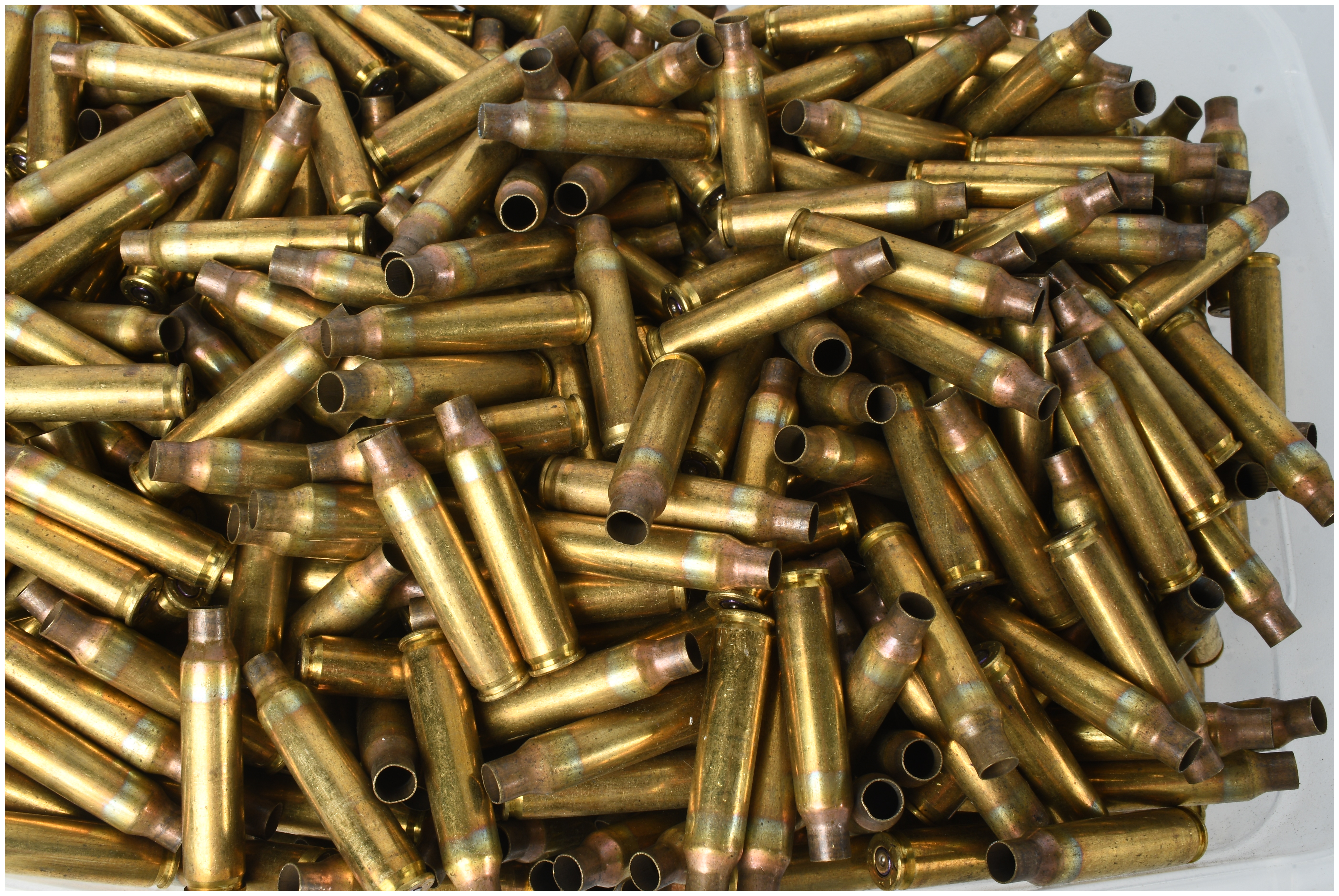 1,000 Mixed .223 Remington and 5.56x45mm NATO Brass Cartridge Casings