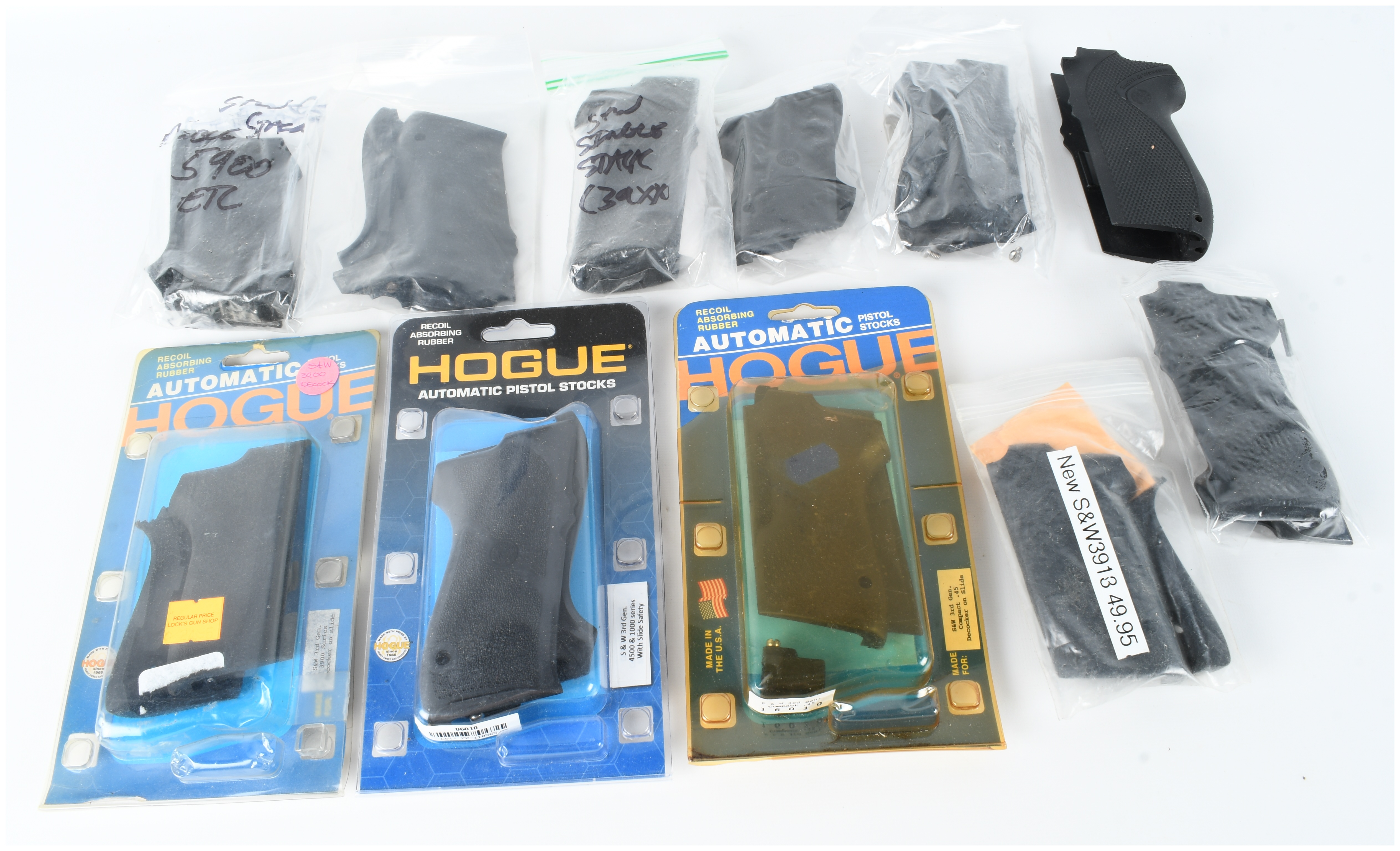 A Collection of 11 Smith and Wesson Third Generation Semi-Automatic Pistol Grip Sets