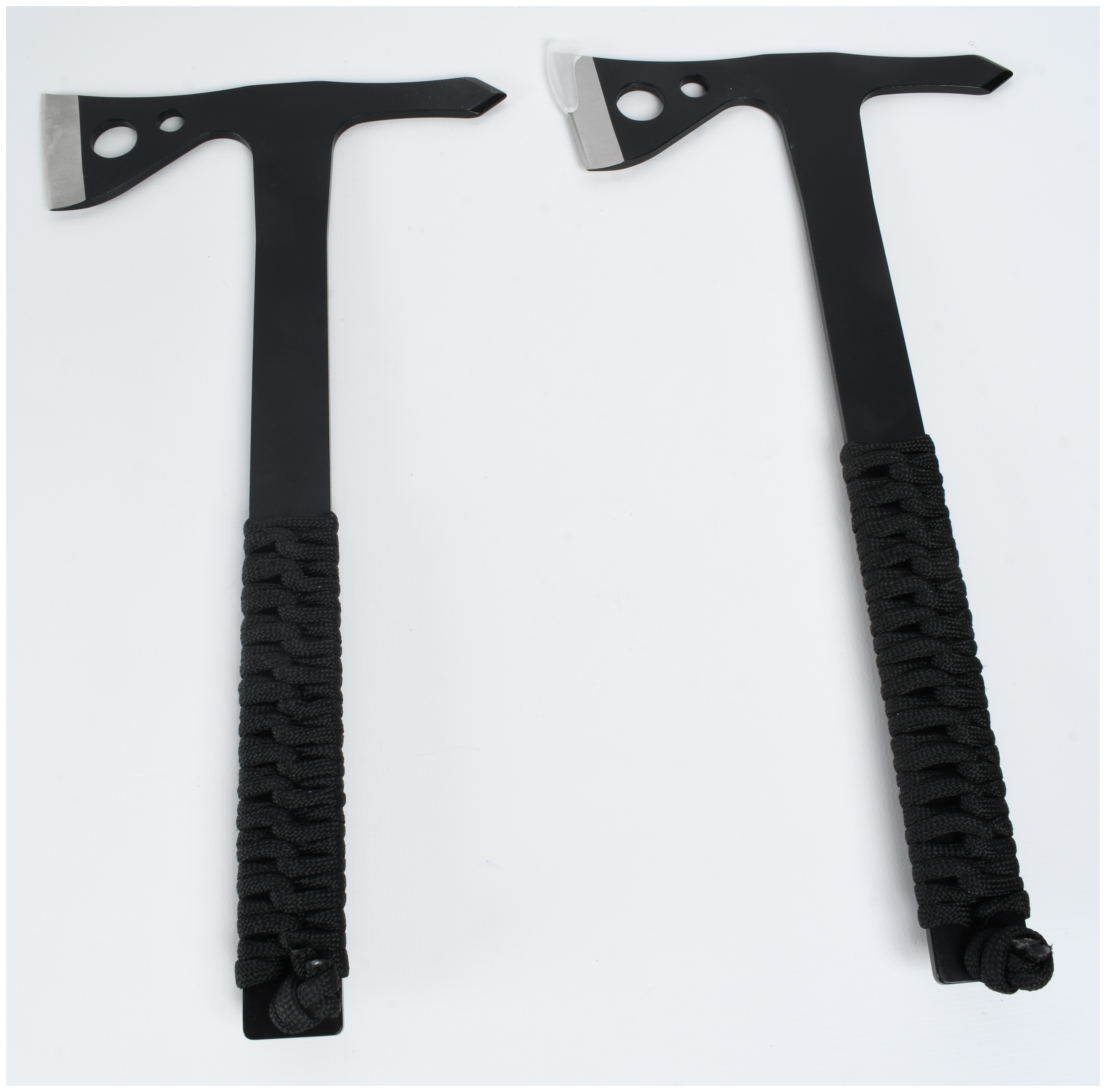 Two SOG Tactical Tomahawks and a Throwing Card