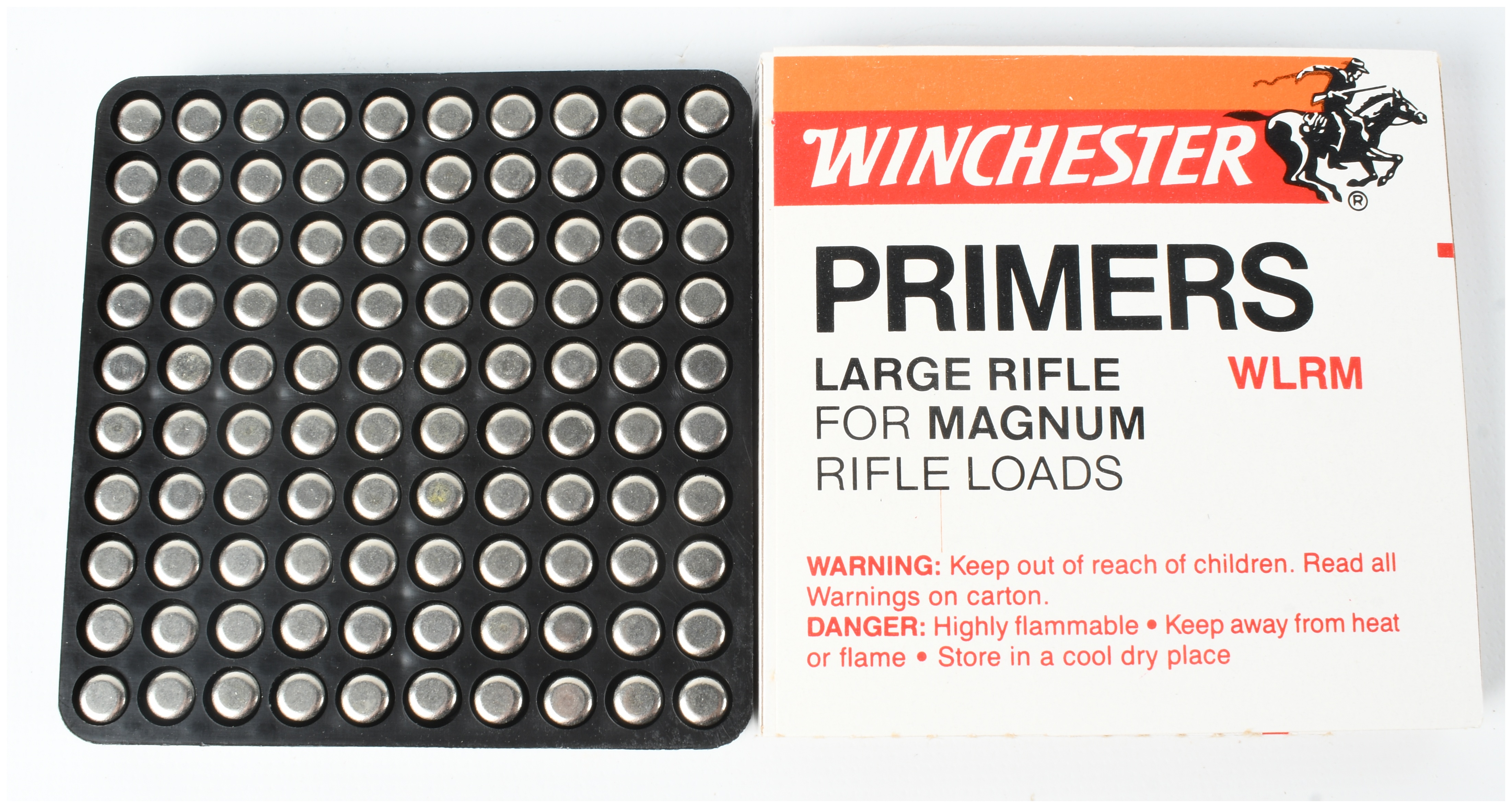 A Single Box of Winchester Large Rifle Magnum Primers, No. WLRM, 1,000 Primers