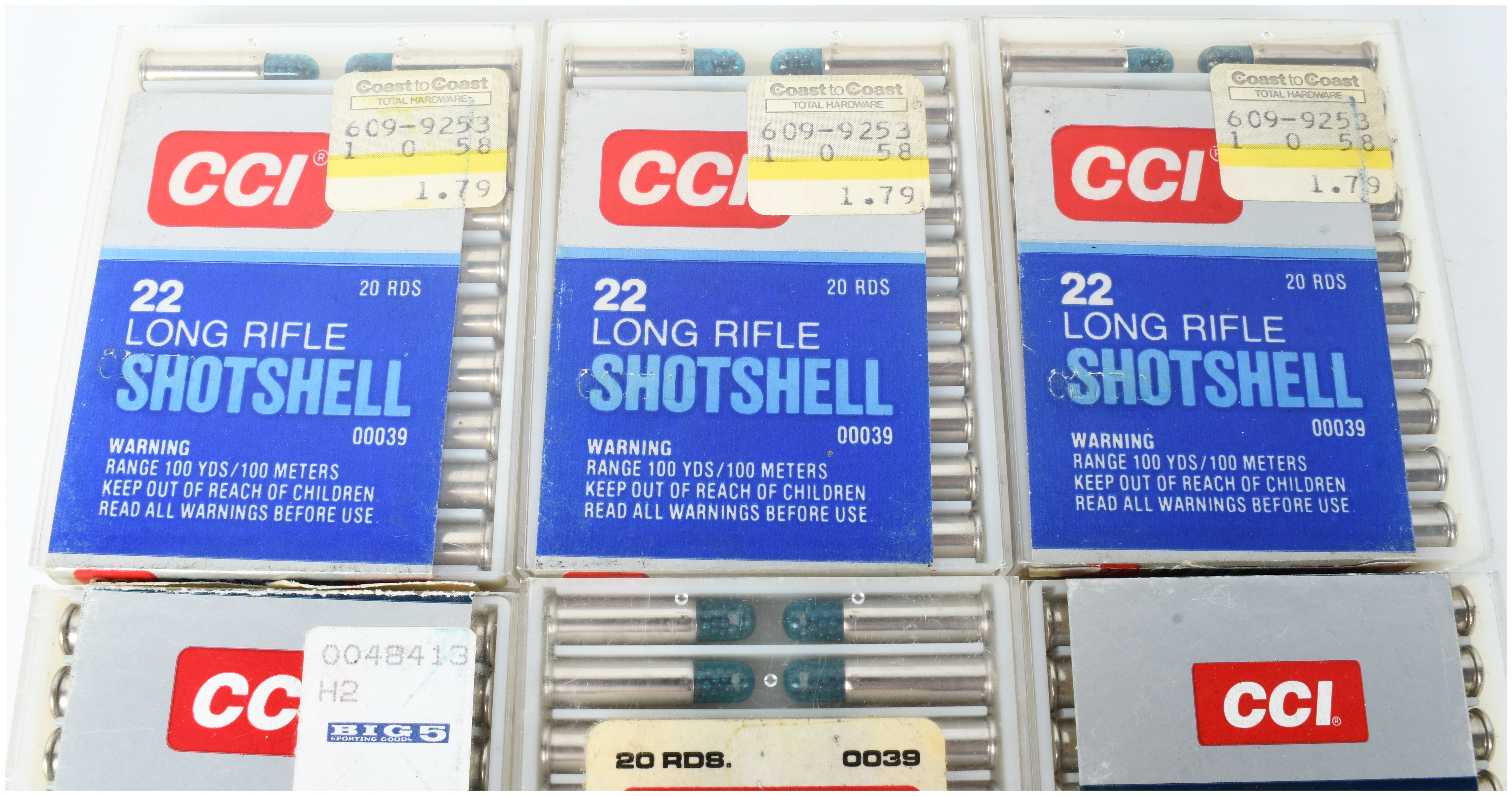 A Lot of 160 CCI .22 Long Rifle Shotshell Ammunition