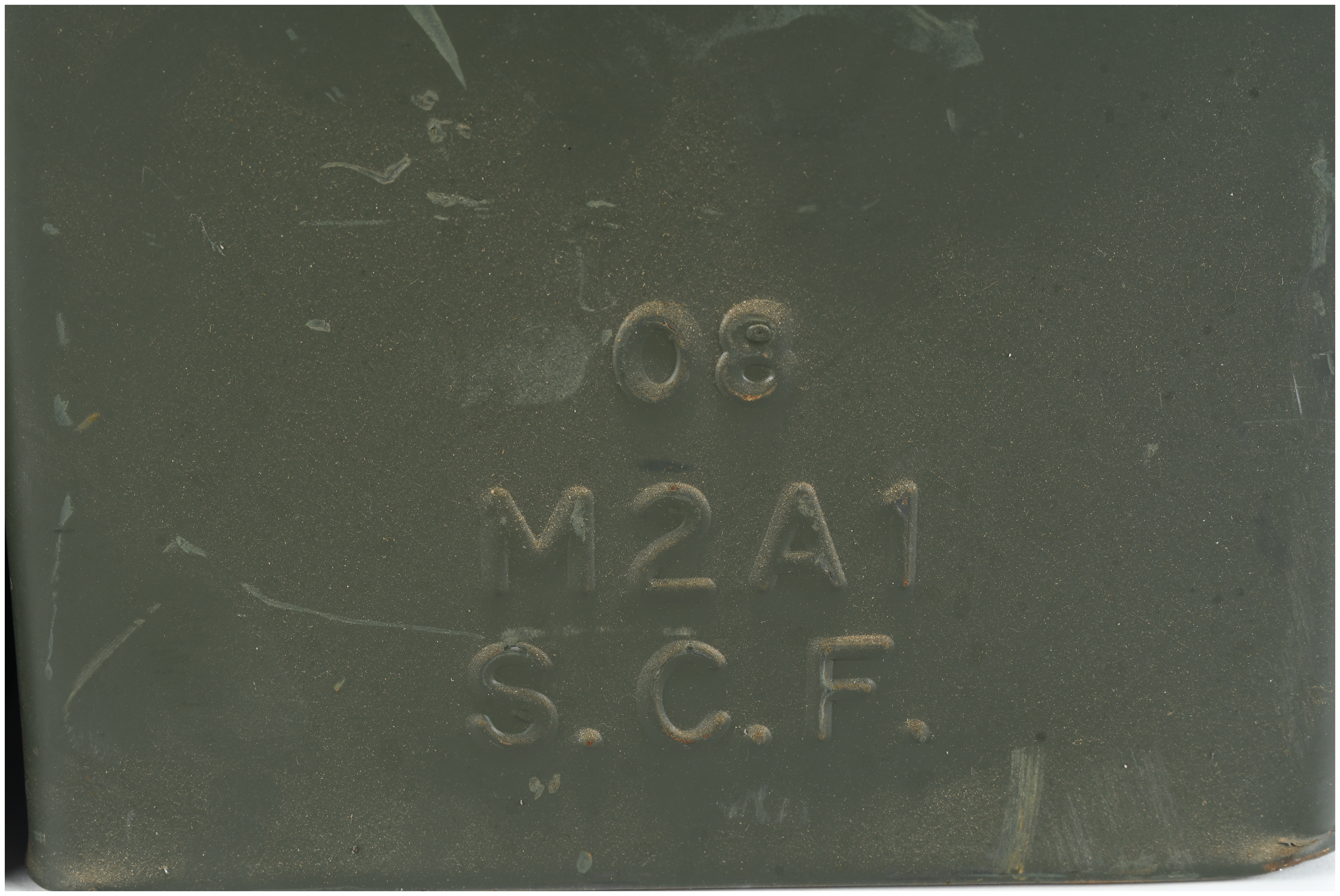 Two US Military M2A1 Steel Ammunition Cans