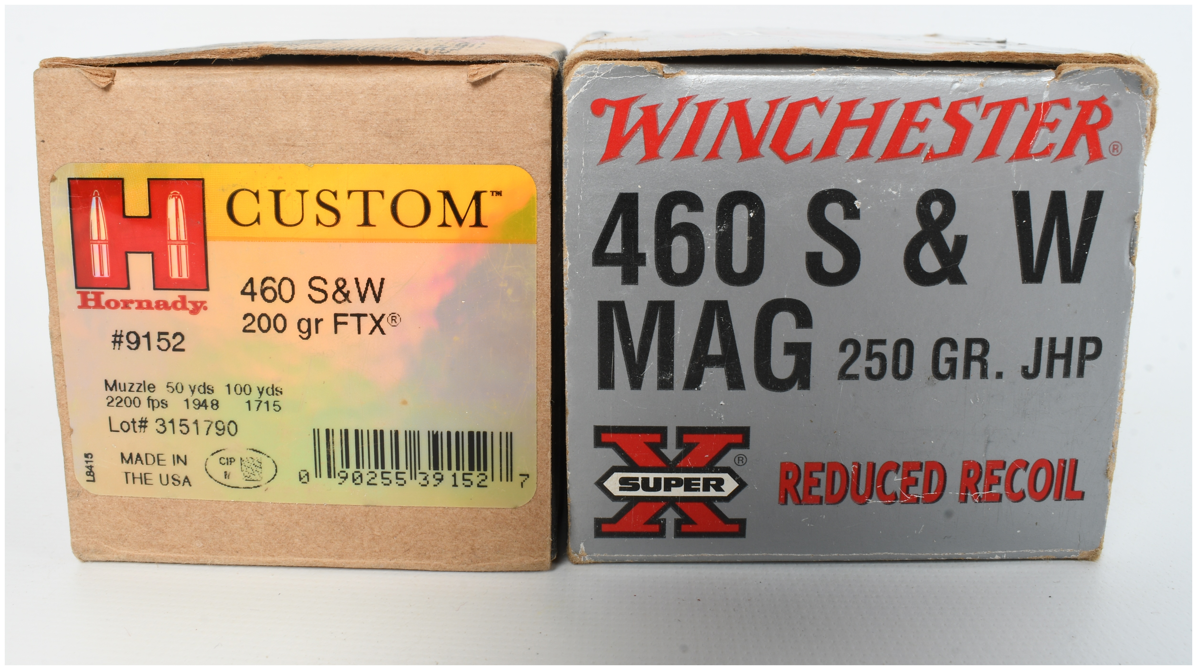 A Lot of 63 Rounds of Hornady and Winchester .460 S&W Magnum Ammunition