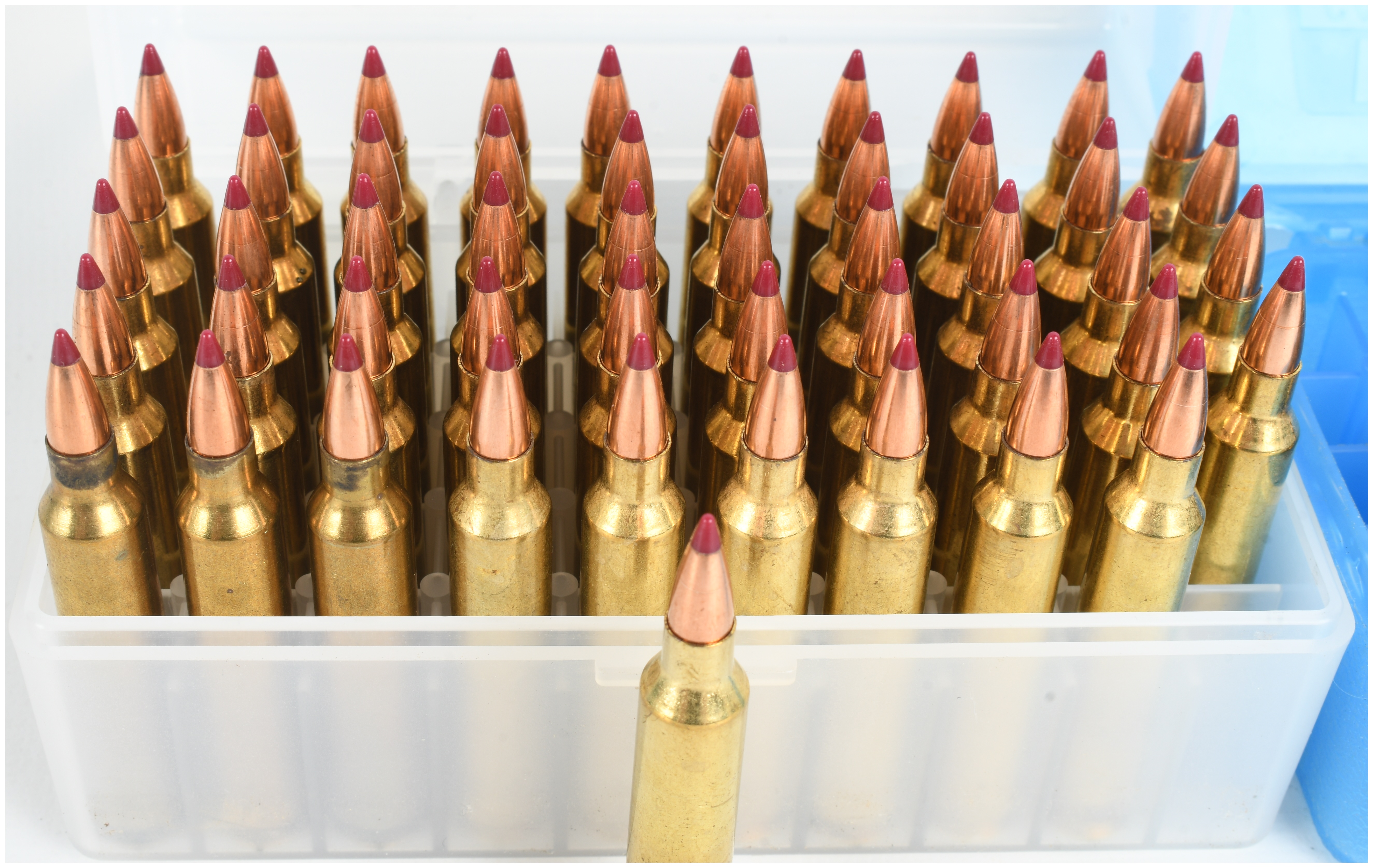 A Lot of 50 Rounds of .221 Remington Fireball Ammunition and 18 Empty Brass Casings
